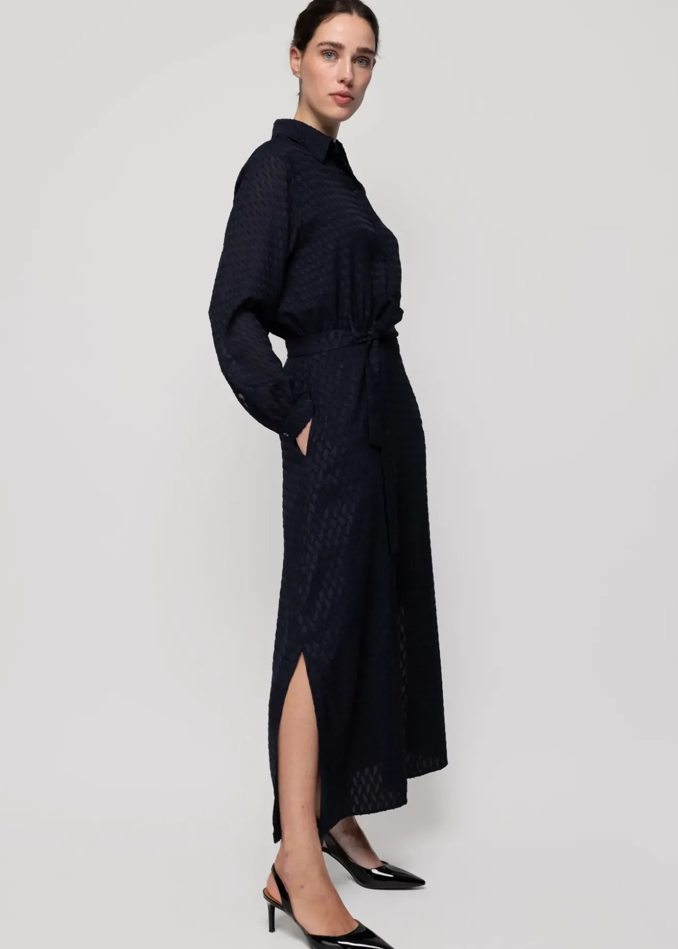 Vanilia Ausbrenner Blouse Jurk Classic Navy Online
