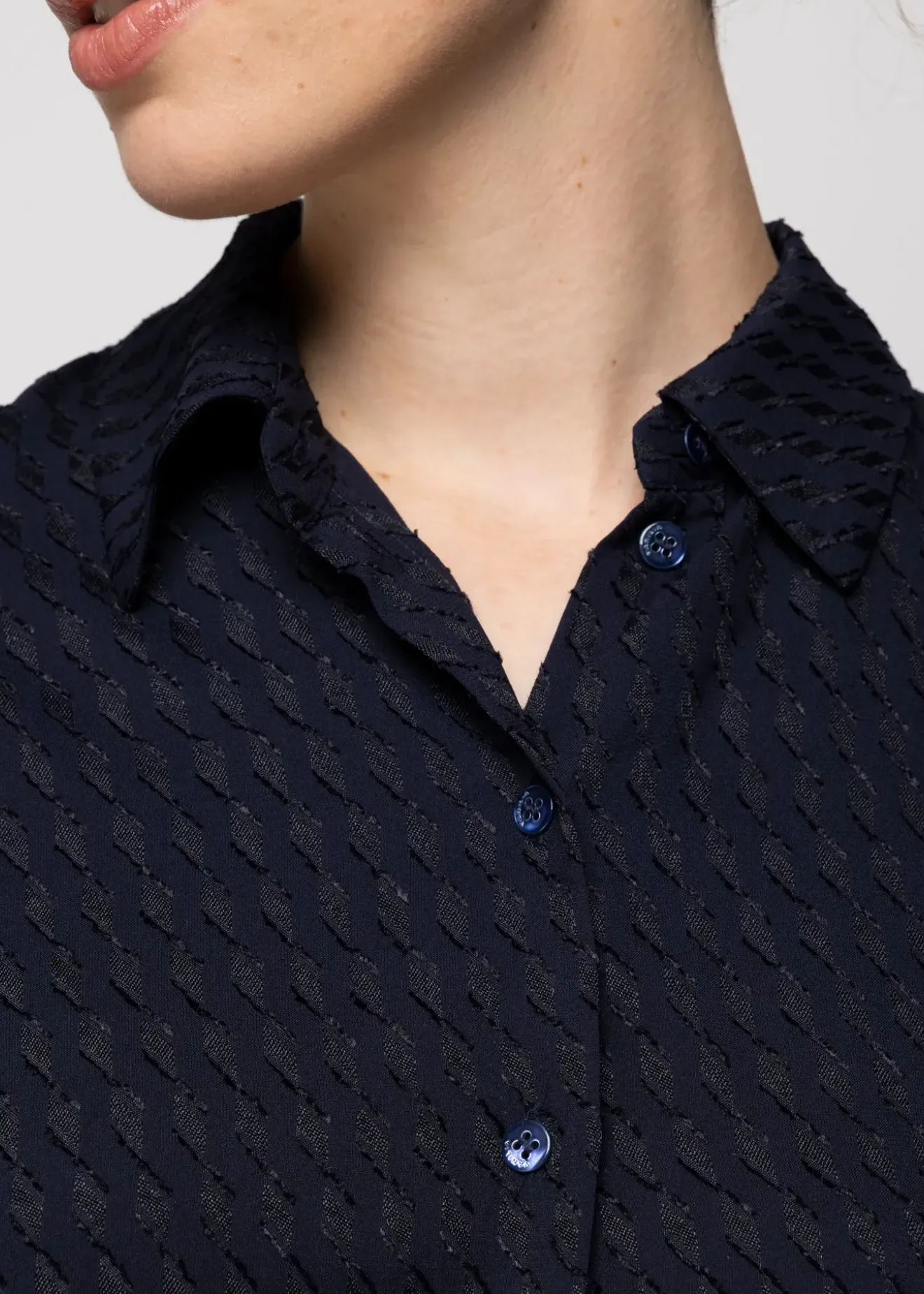 Vanilia Ausbrenner Blouse Jurk Classic Navy Online
