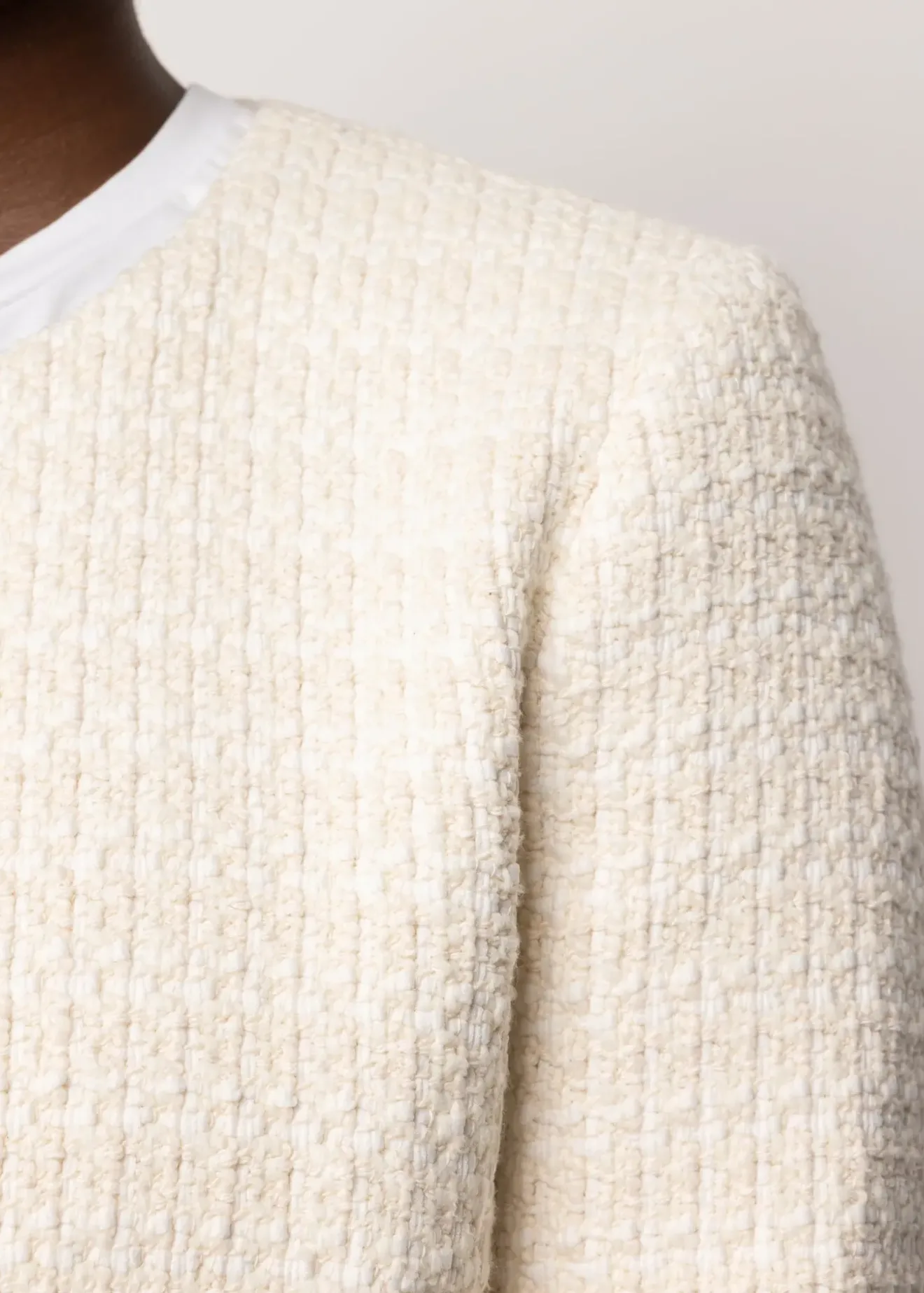 Vanilia Boucle Jasje Ecru Clearance