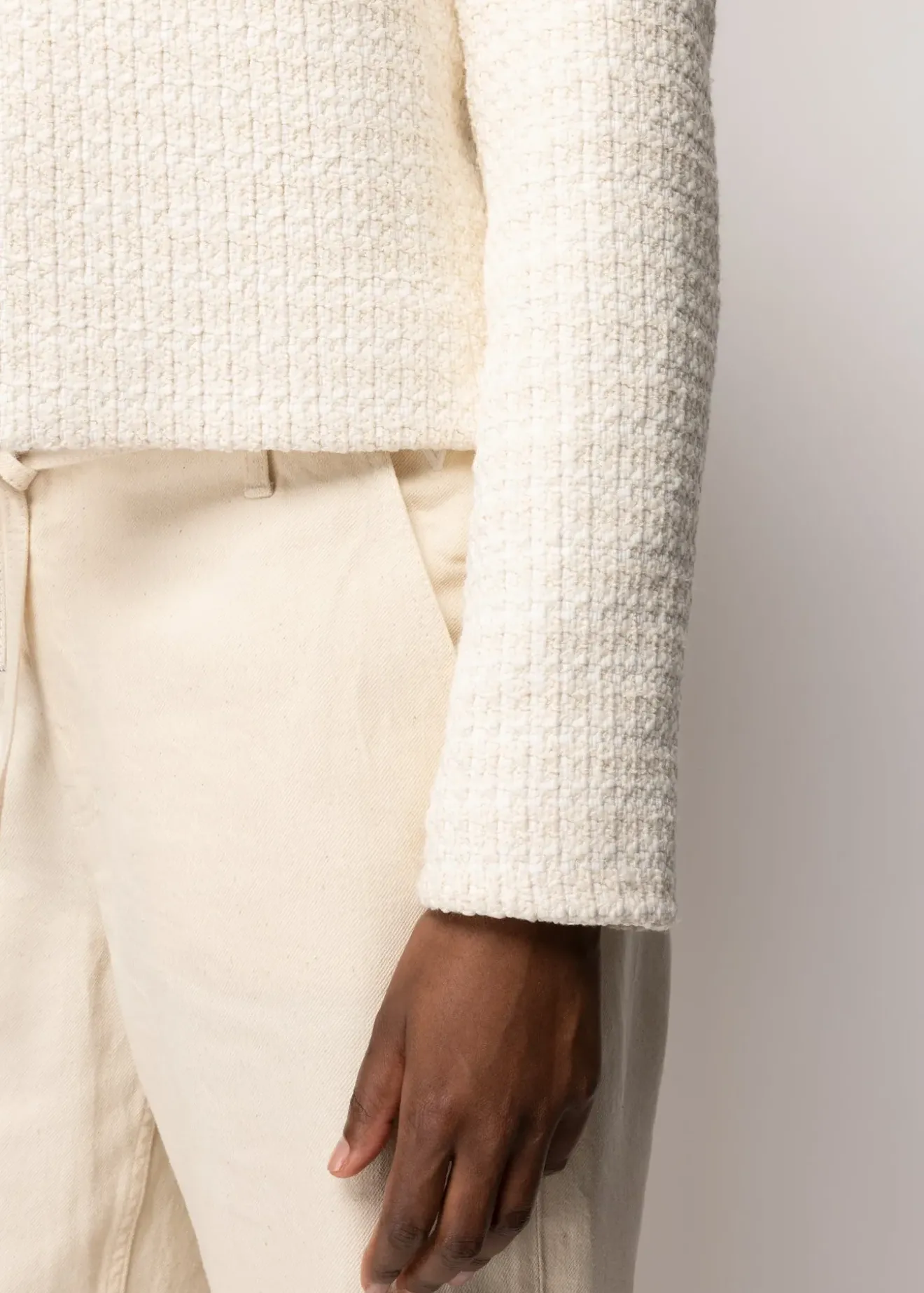 Vanilia Boucle Jasje Ecru Clearance