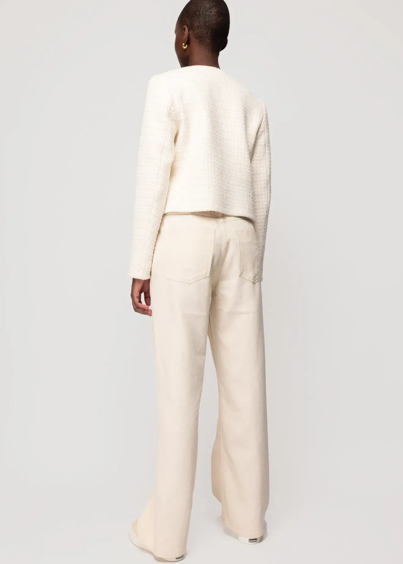 Vanilia Boucle Jasje Ecru Clearance