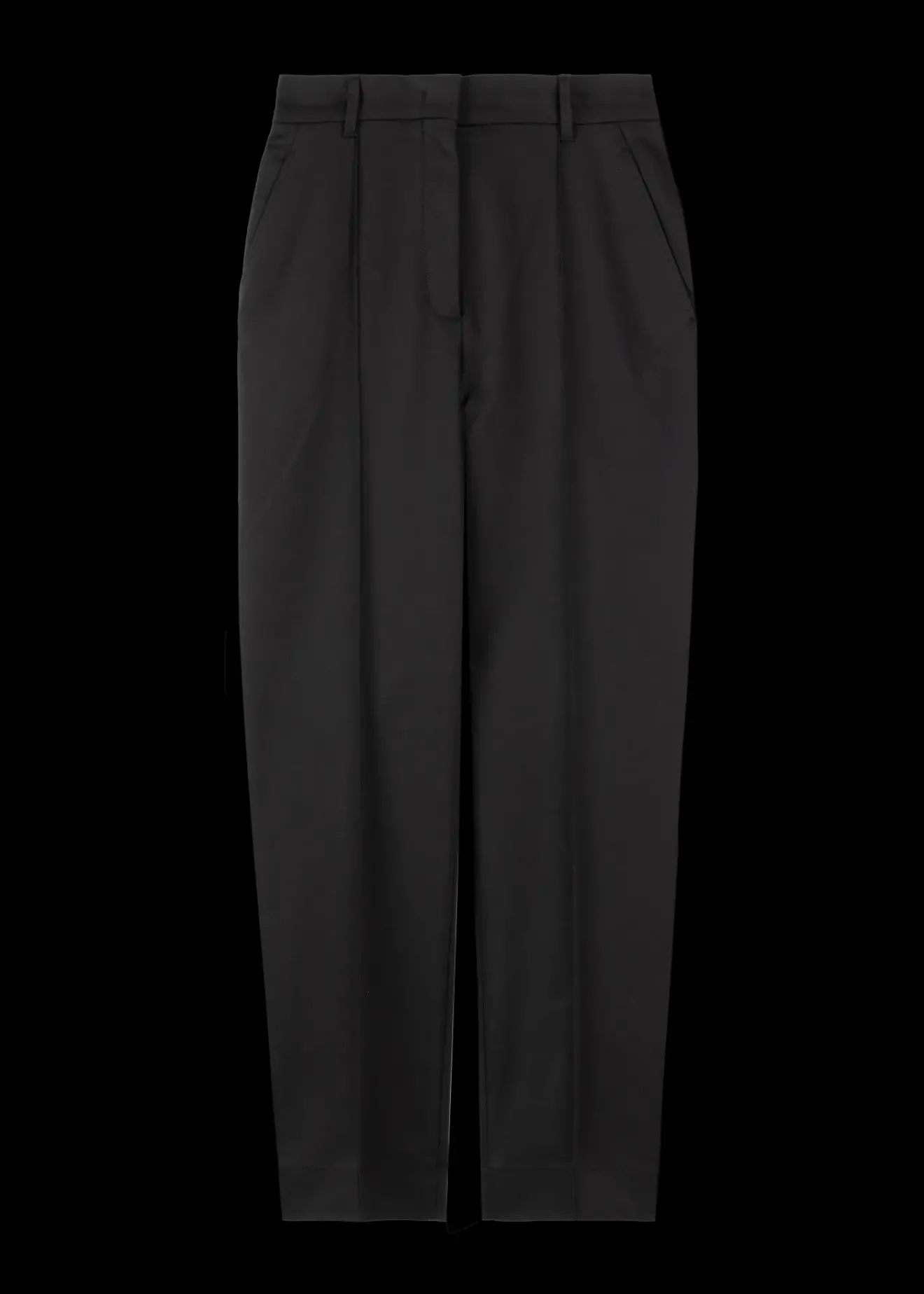 Vanilia Broek Tailored Fit Zwart Clearance