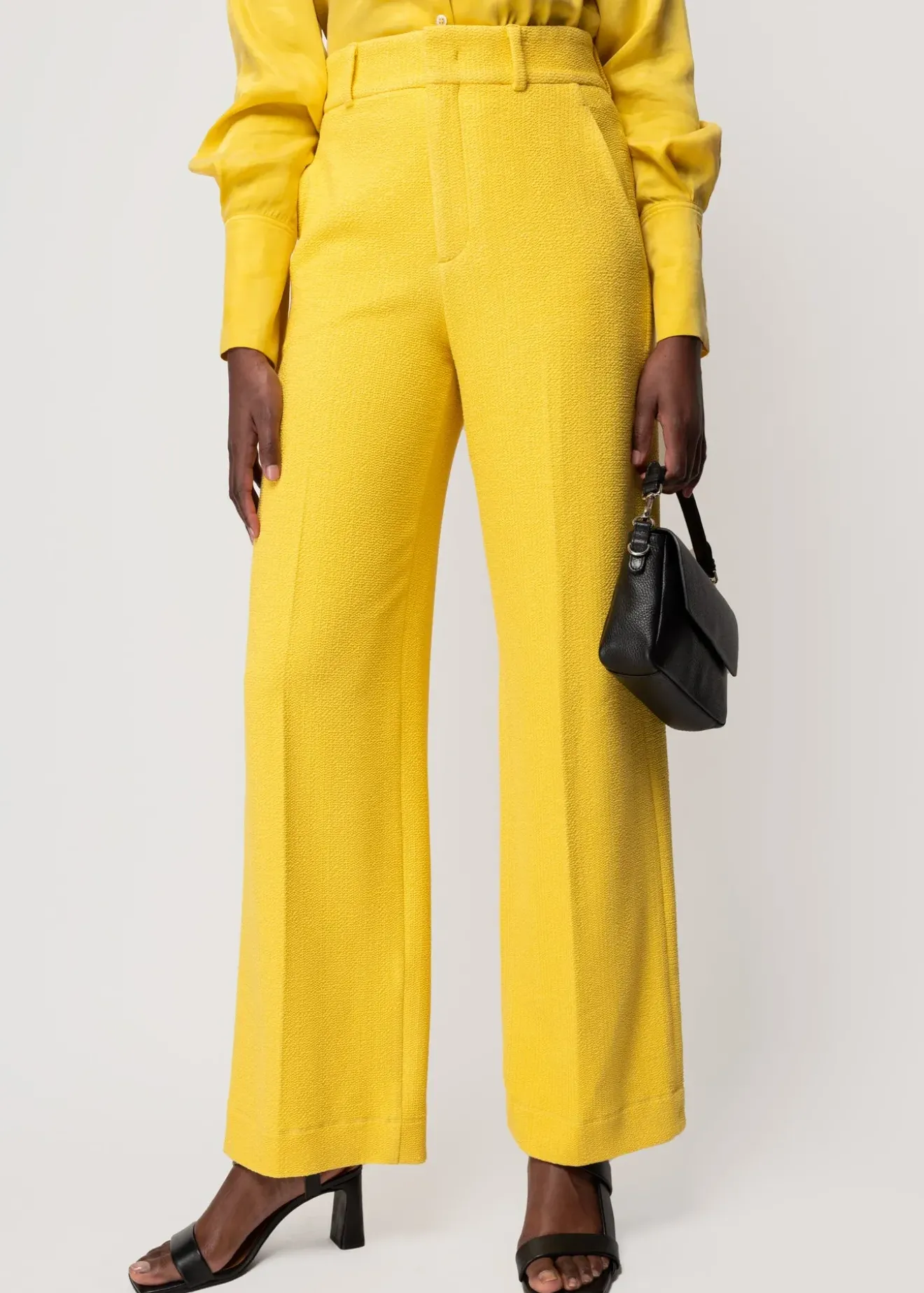 Vanilia Crinkle Structuur Pantalon Sun Hot