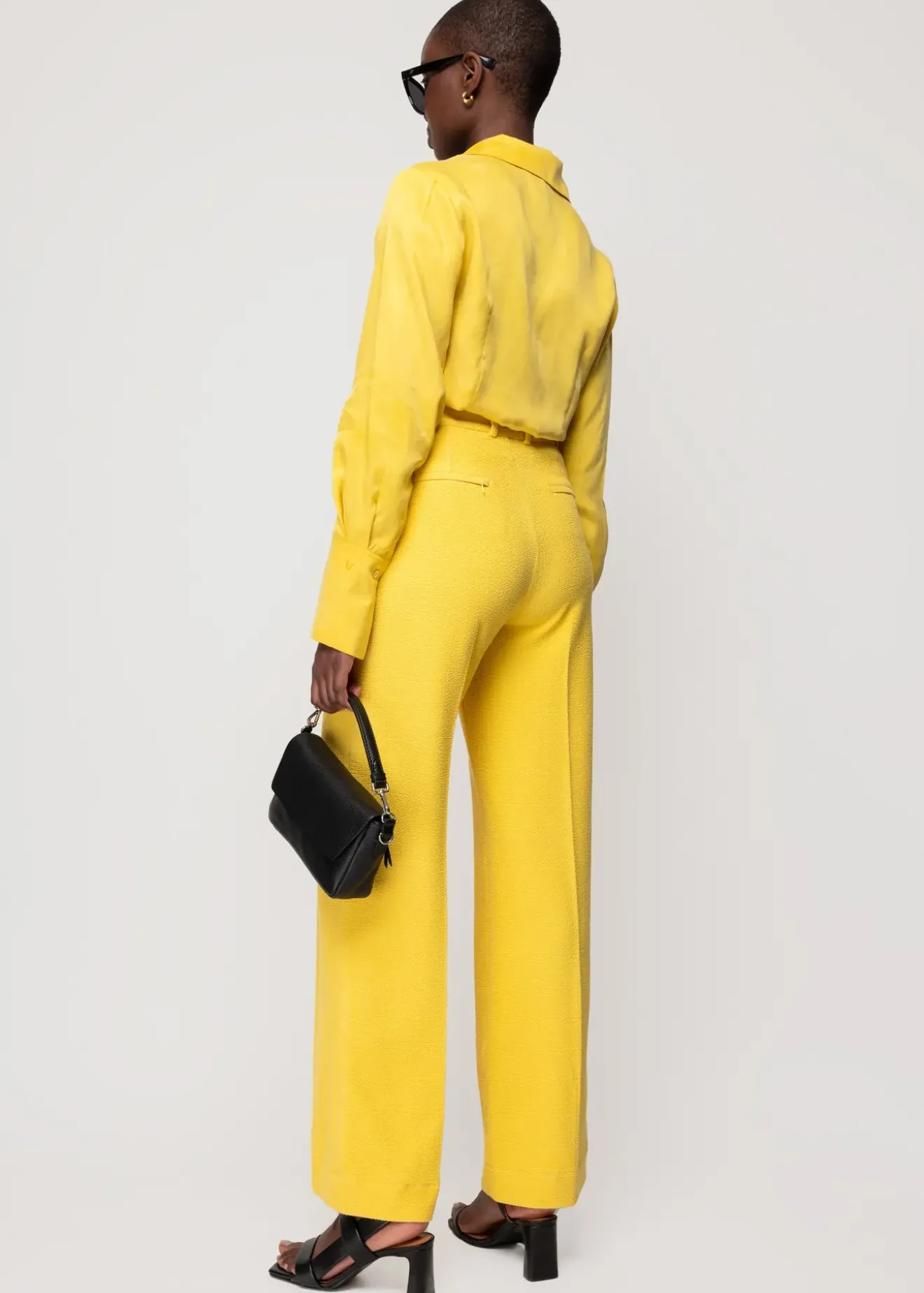 Vanilia Crinkle Structuur Pantalon Sun Hot