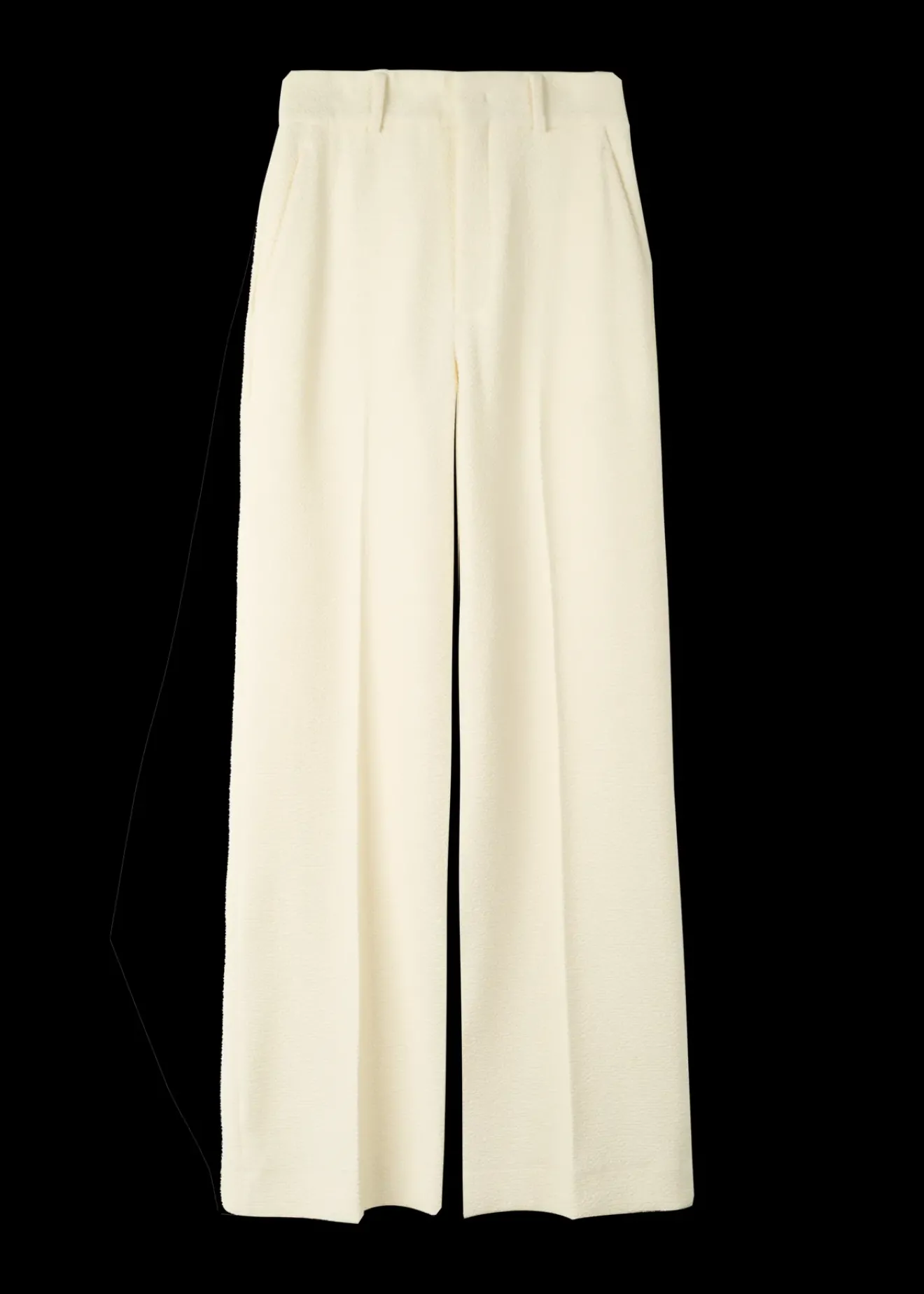Vanilia Crinkle Structuur Pantalon Pristine Outlet