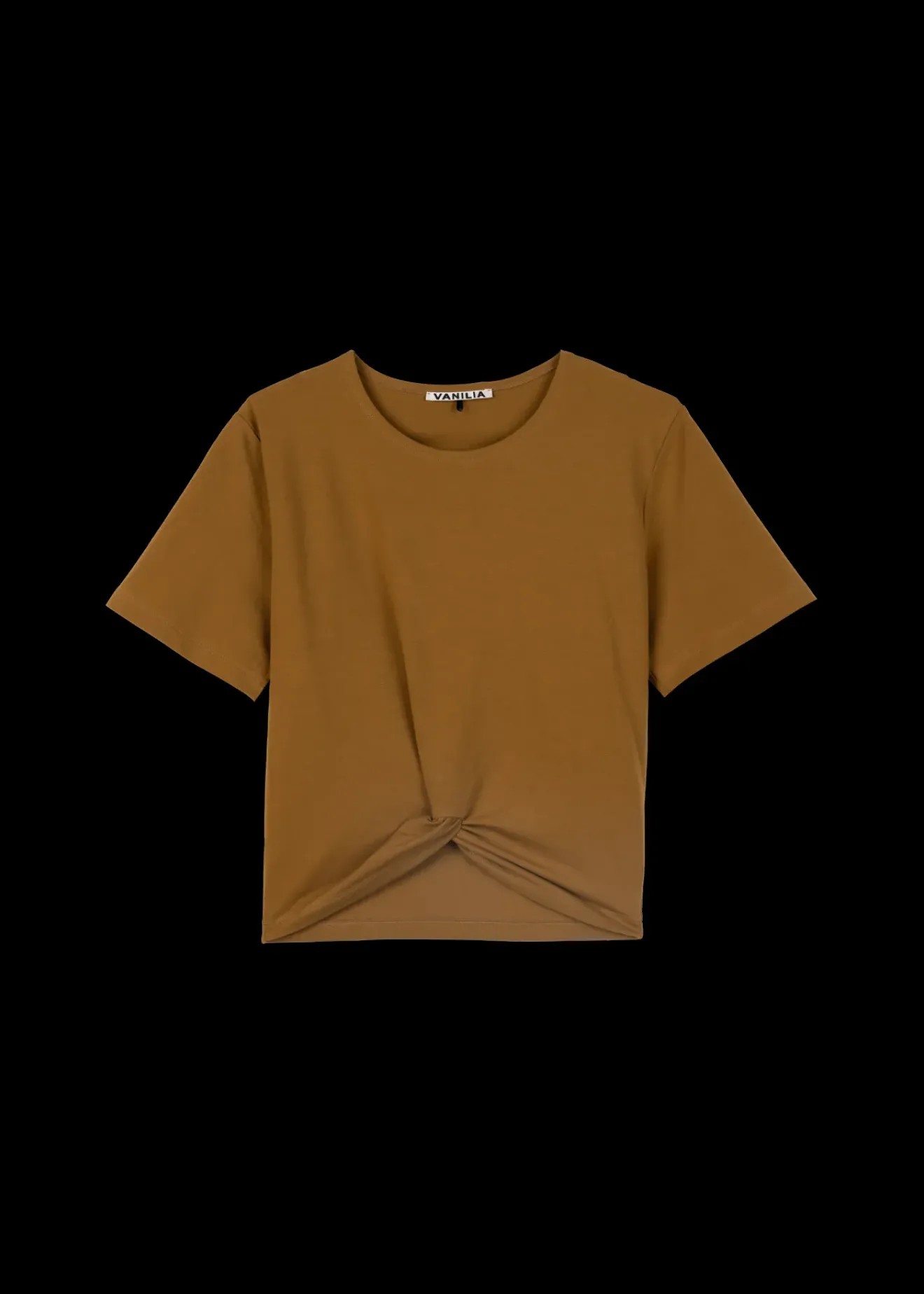Vanilia Cropped Shirt Met Knoopdetail Breen Discount