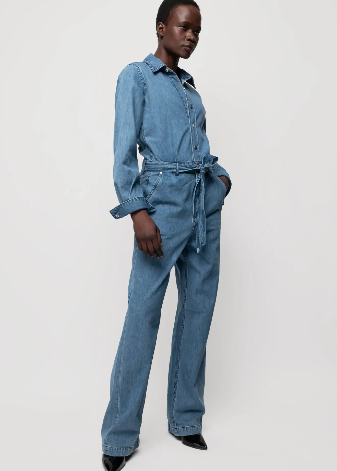 Vanilia Denim Boilersuit Denim Blue Best