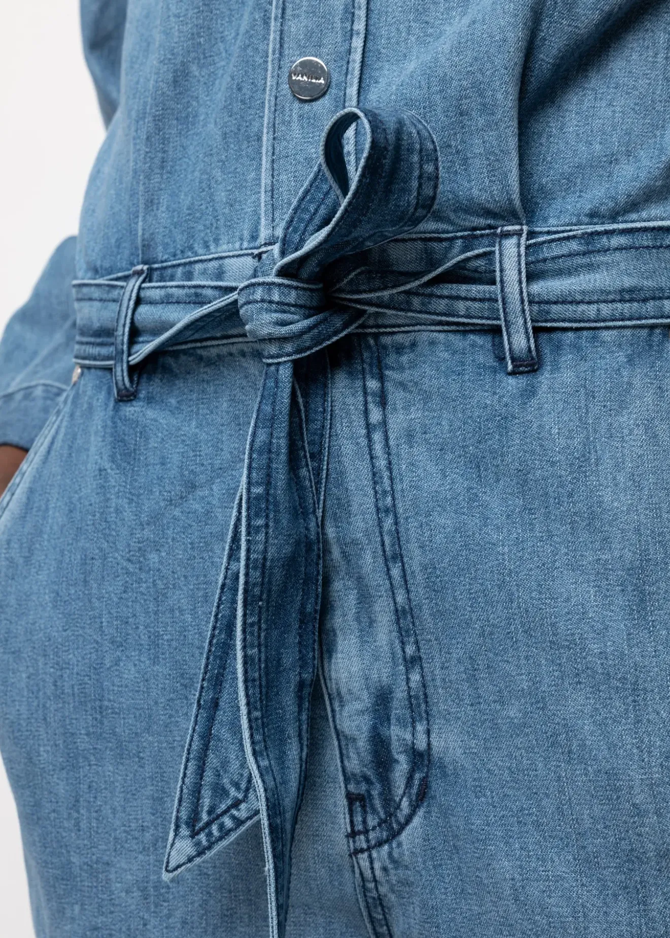 Vanilia Denim Boilersuit Denim Blue Best