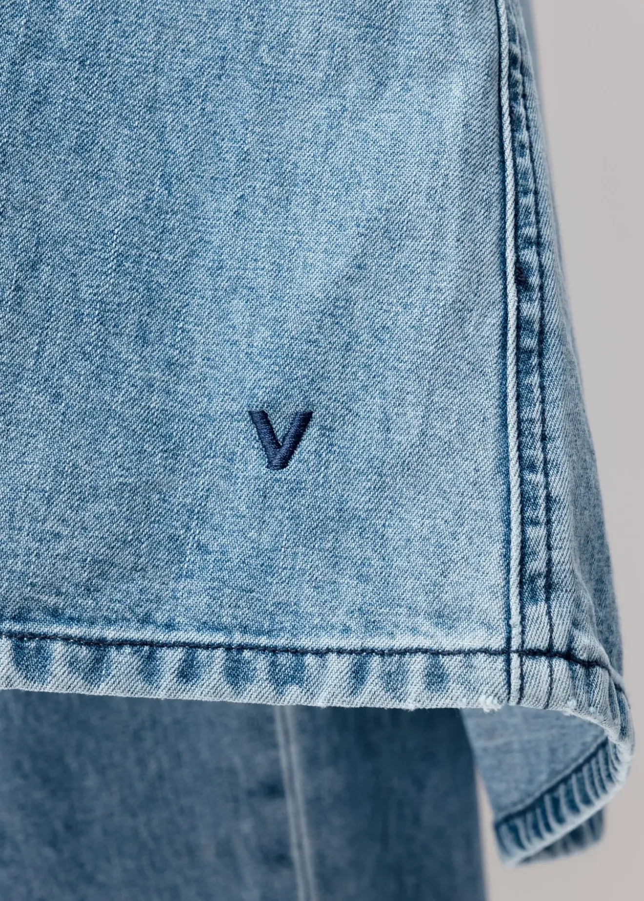 Vanilia Denim Midi Jurk Denim Blue Hot
