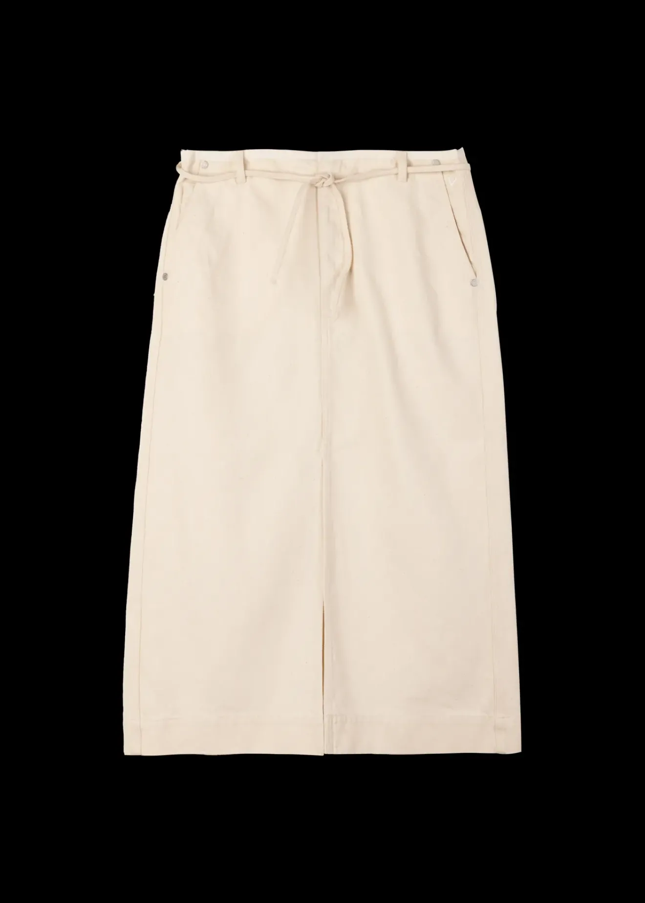 Vanilia Denim Midi Rok Ecru Outlet