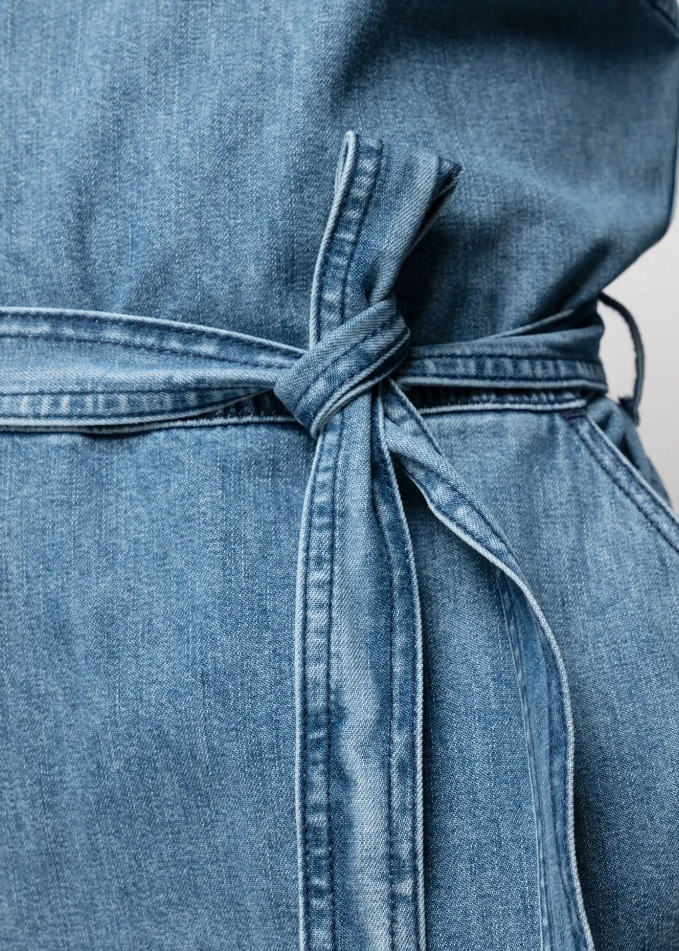Vanilia Denim Mini Jurk Denim Blue Outlet