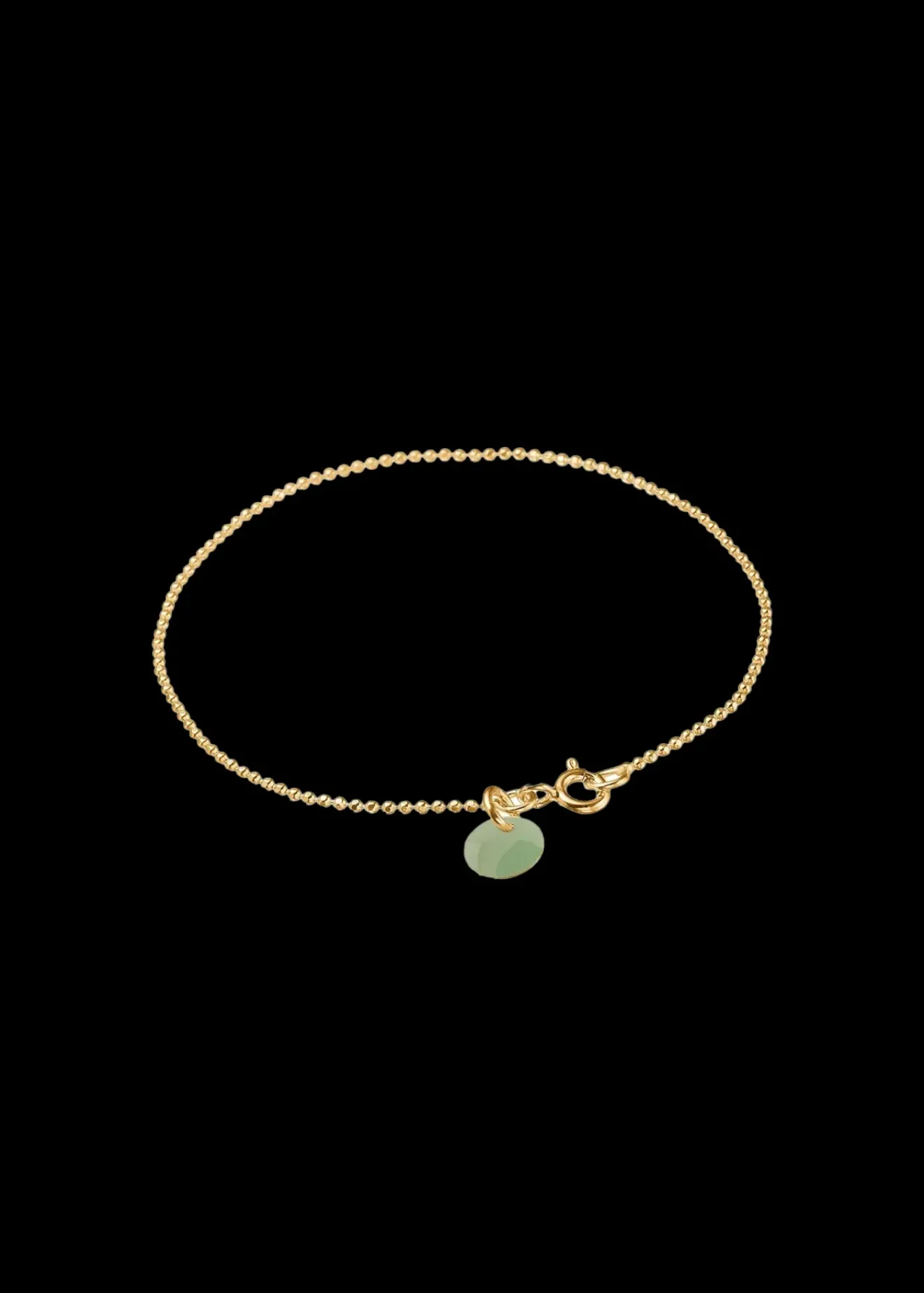 Vanilia Enamel Armband Ball Chain Dusty Green New