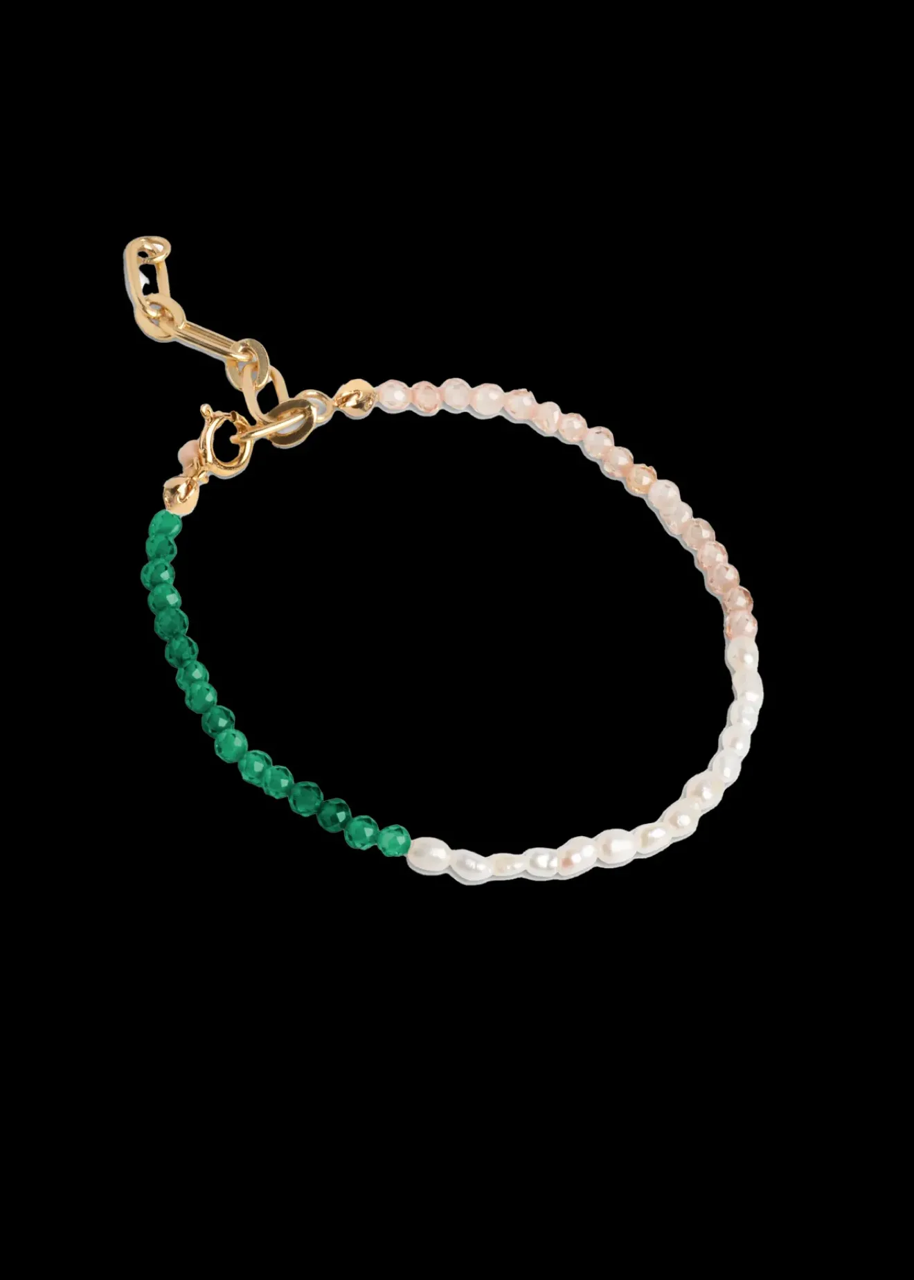 Vanilia Enamel Armband Gabriella Green,Peach And Pearl Discount