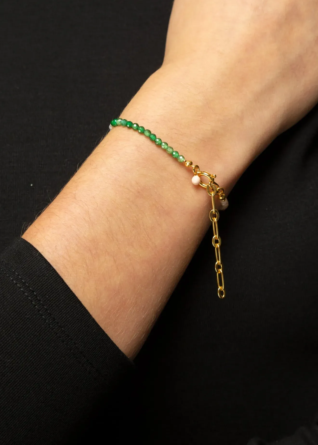 Vanilia Enamel Armband Gabriella Green,Peach And Pearl Discount