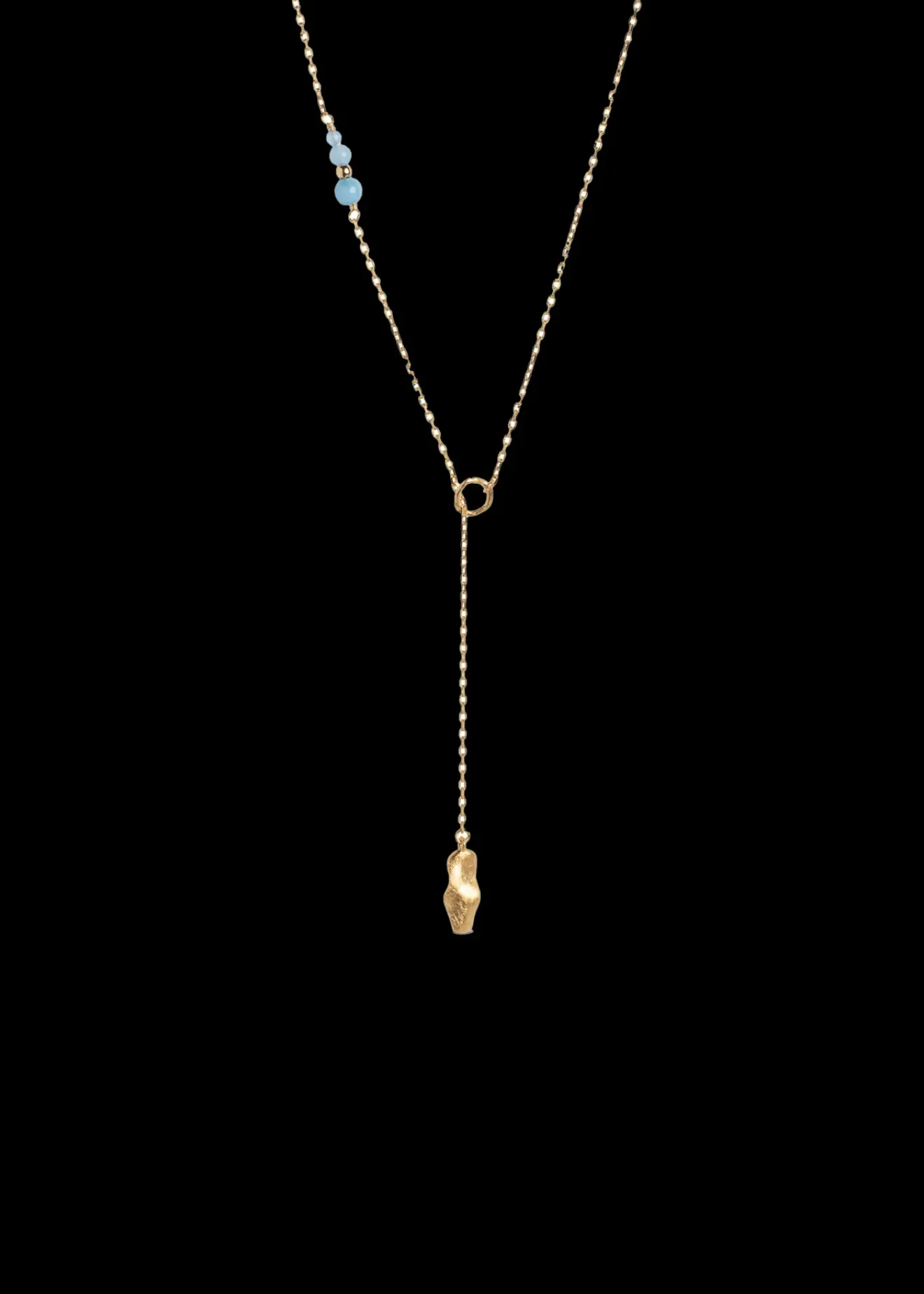 Vanilia Enamel Ketting Blanca Blauw Hot
