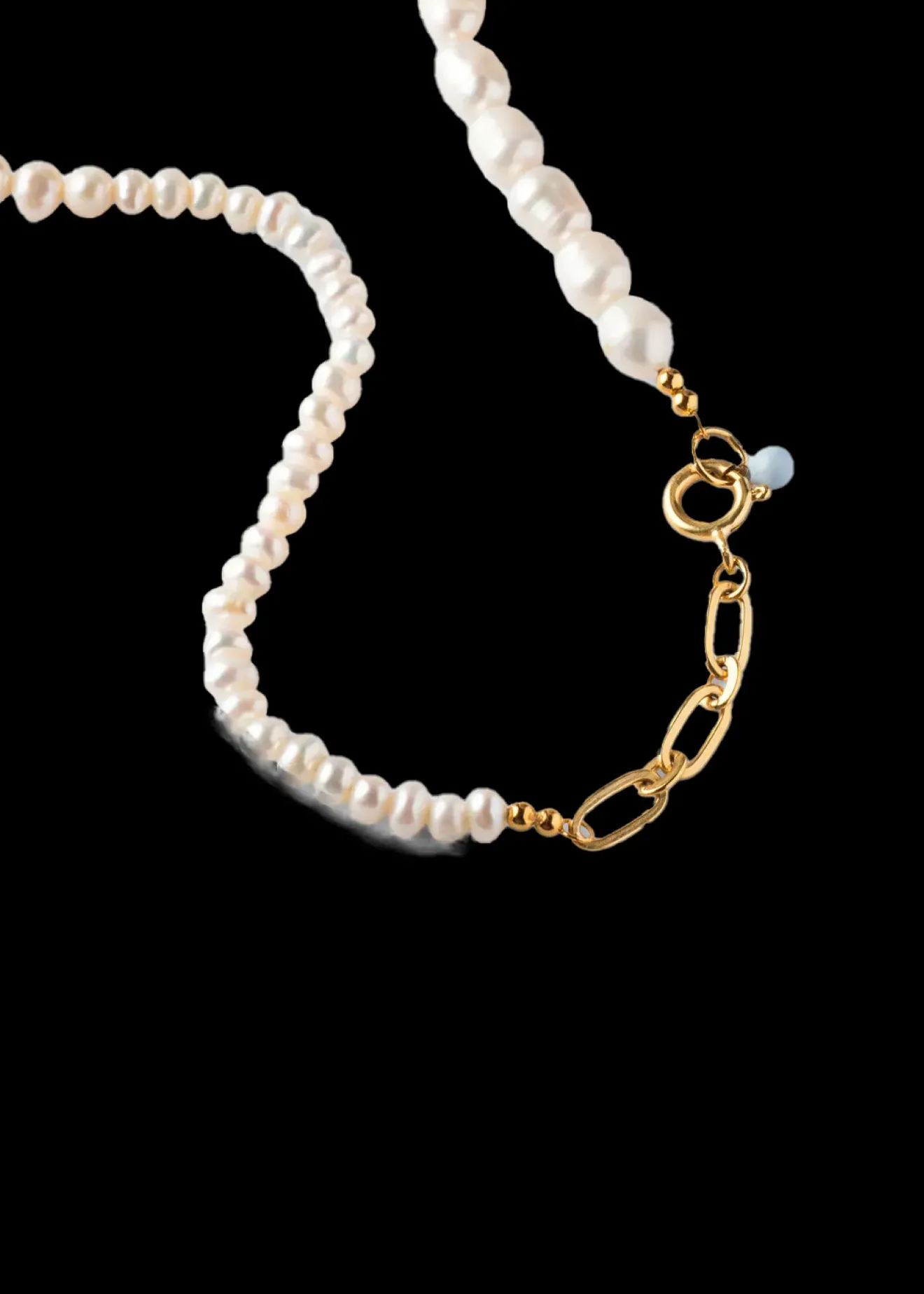 Vanilia Enamel Ketting Pearlie 925S/Gp Clearance