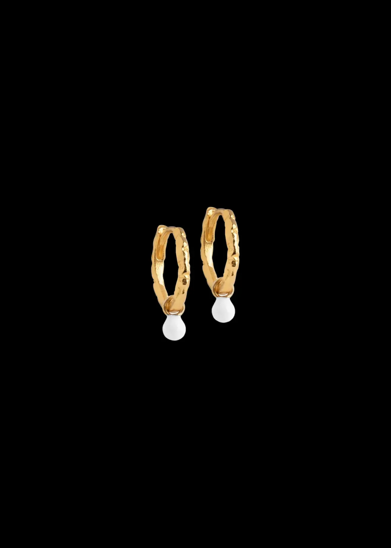 Vanilia Enamel Oorbellen Belle Met Parel Pearl Online