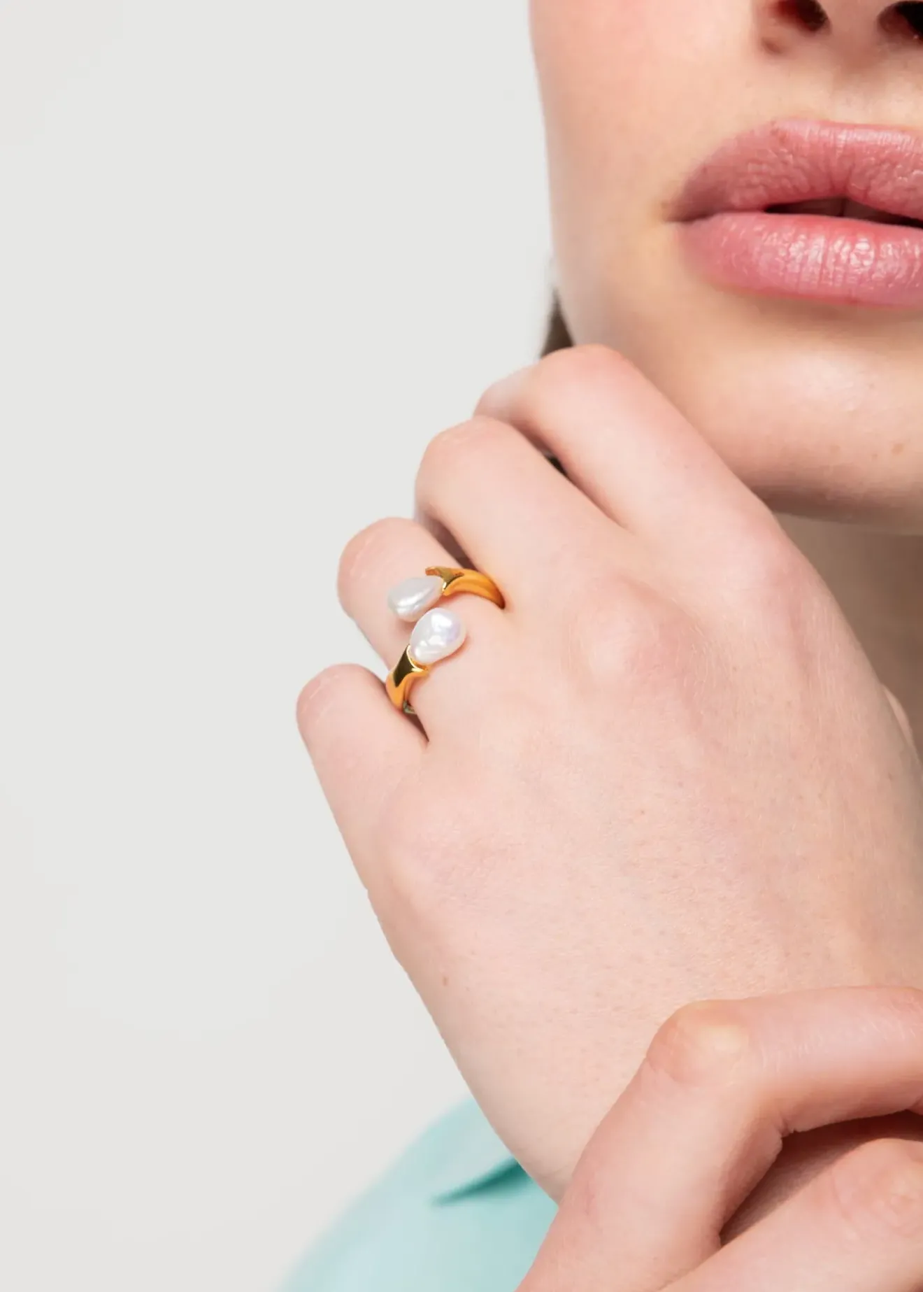 Vanilia Enamel Ring Asta Pearl New