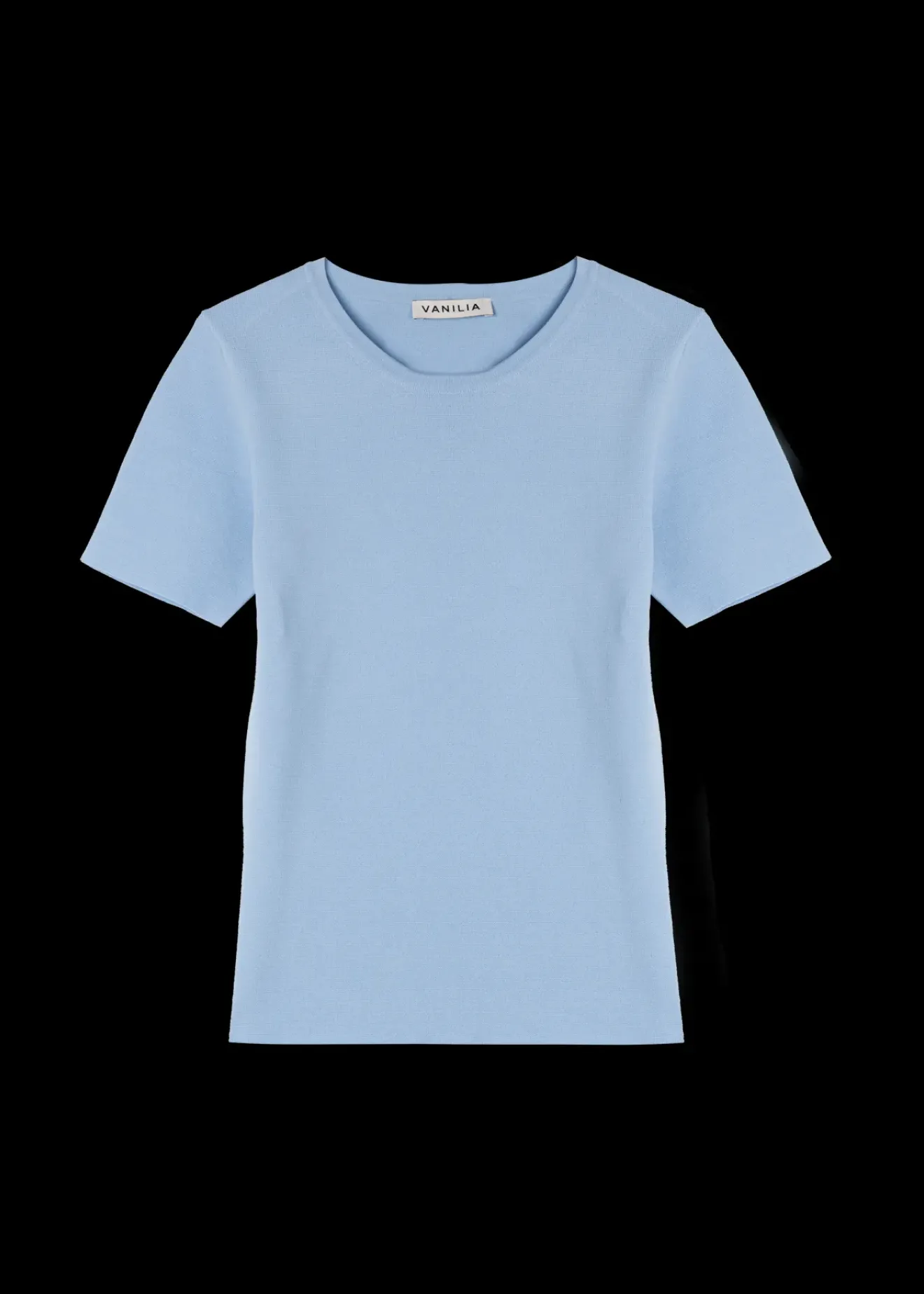 Vanilia Gebreide Top Met Korte Mouw Lago Outlet