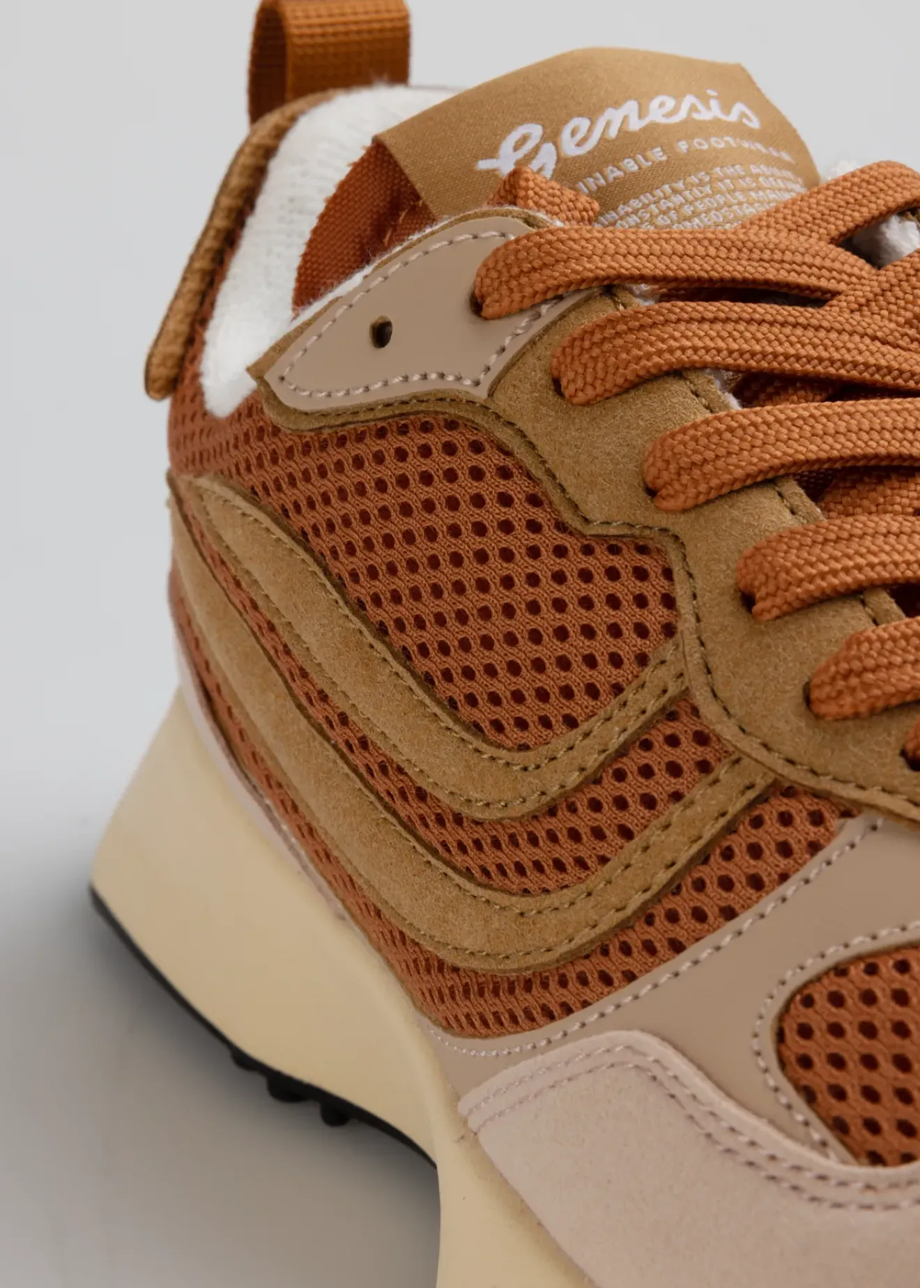 Vanilia Genesis G-Marathon Sneaker Multi Mesh Croissant/Latte/Chocolate Hot