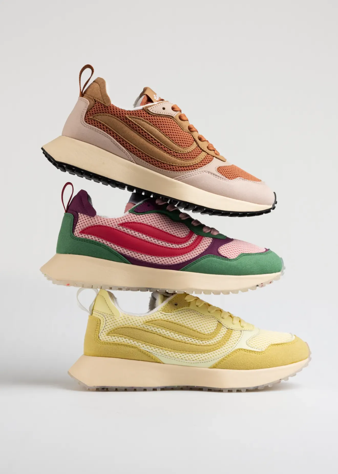 Vanilia Genesis G-Marathon Sneaker Multi Mesh Croissant/Latte/Chocolate Hot
