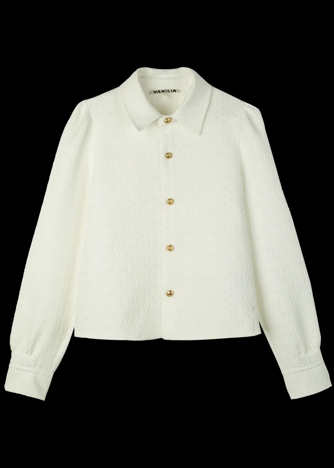 Vanilia Jacquard Geweven Blouse New White Discount