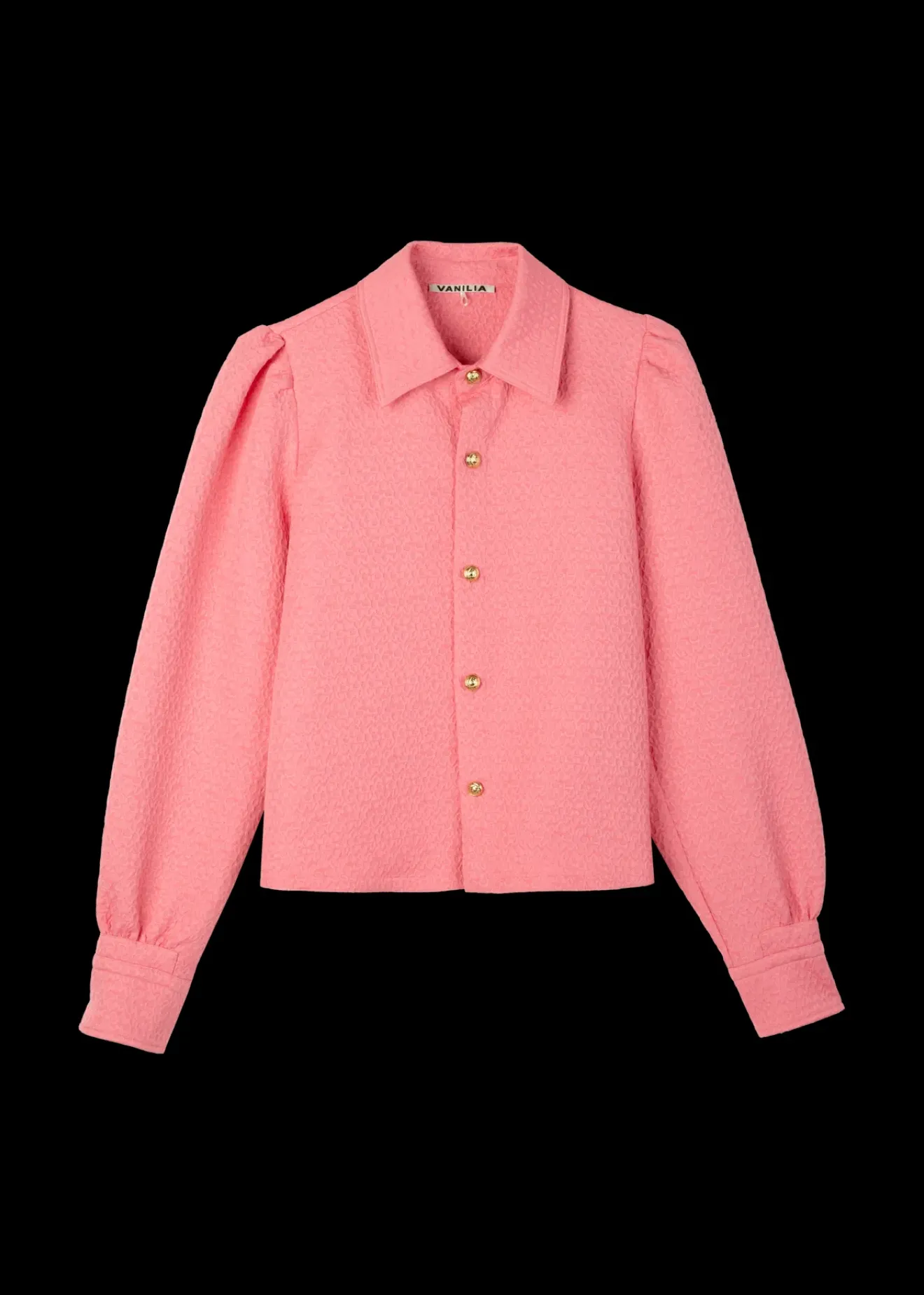Vanilia Jacquard Geweven Blouse Chateau Rose Clearance