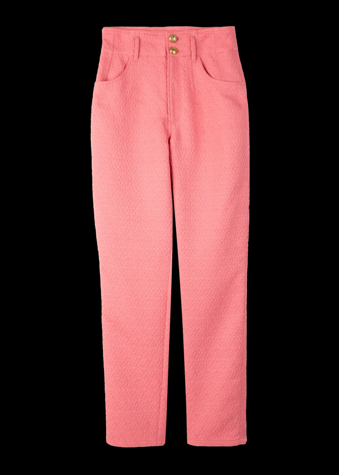 Vanilia Jacquard Geweven Broek Chateau Rose Online