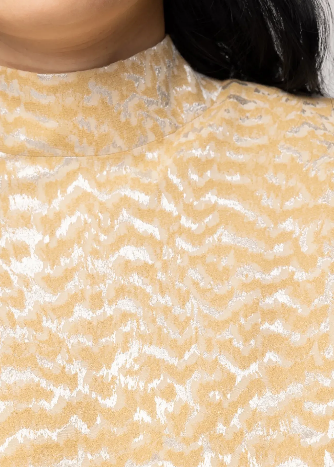 Vanilia Jacquard Viscose Top New Wheat Outlet