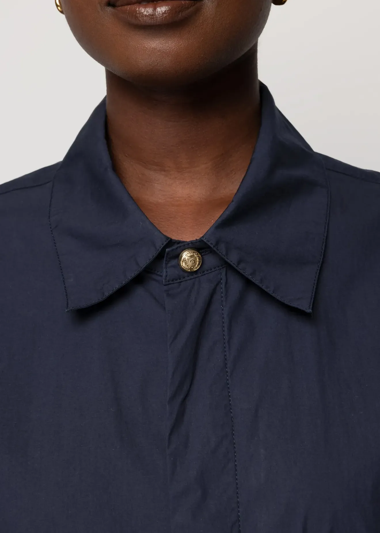 Vanilia Katoenen Jumpsuit Dark Navy Outlet