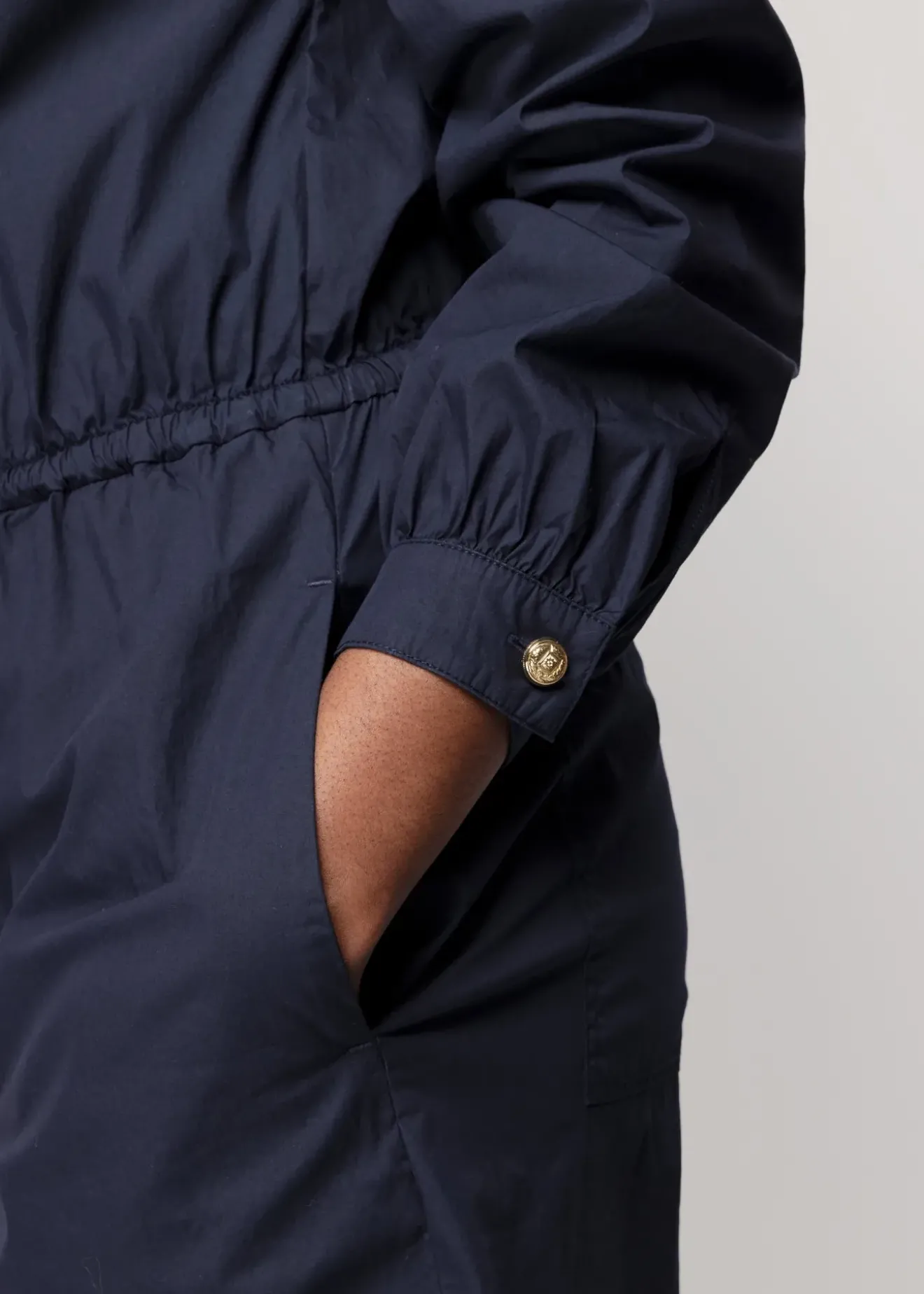 Vanilia Katoenen Jumpsuit Dark Navy Outlet