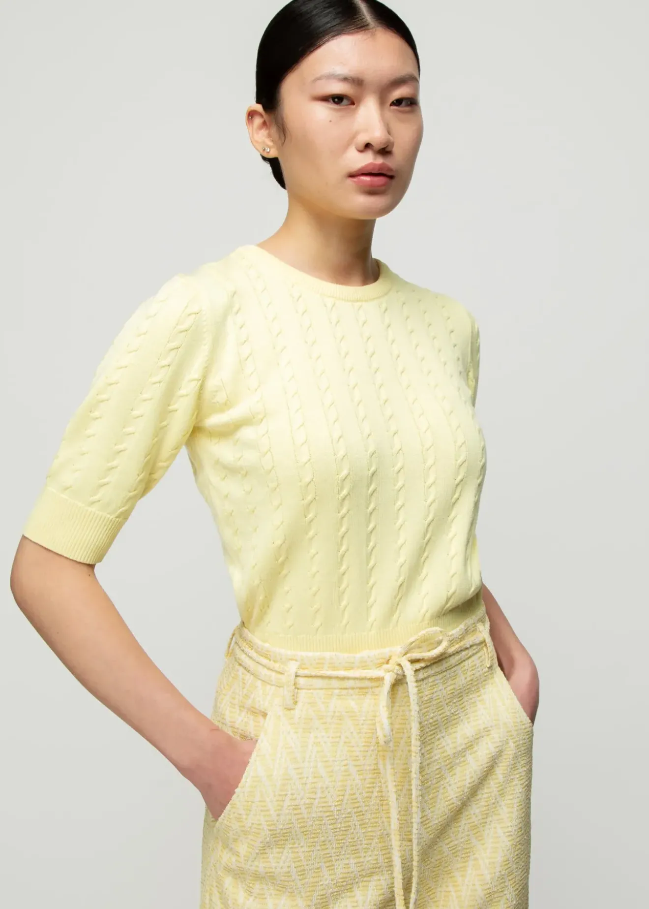 Vanilia Katoenen Kabeltop French Vanilla Sale