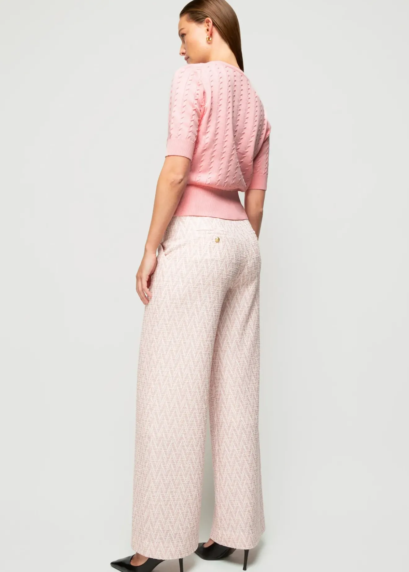 Vanilia Katoenen Kabeltop Coral Blush Outlet