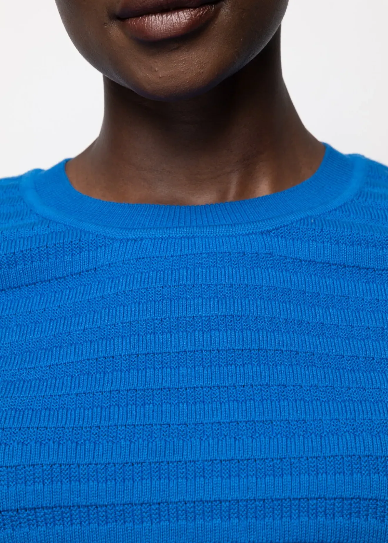 Vanilia Katoen Gebreide Top Deep Indigo Fashion