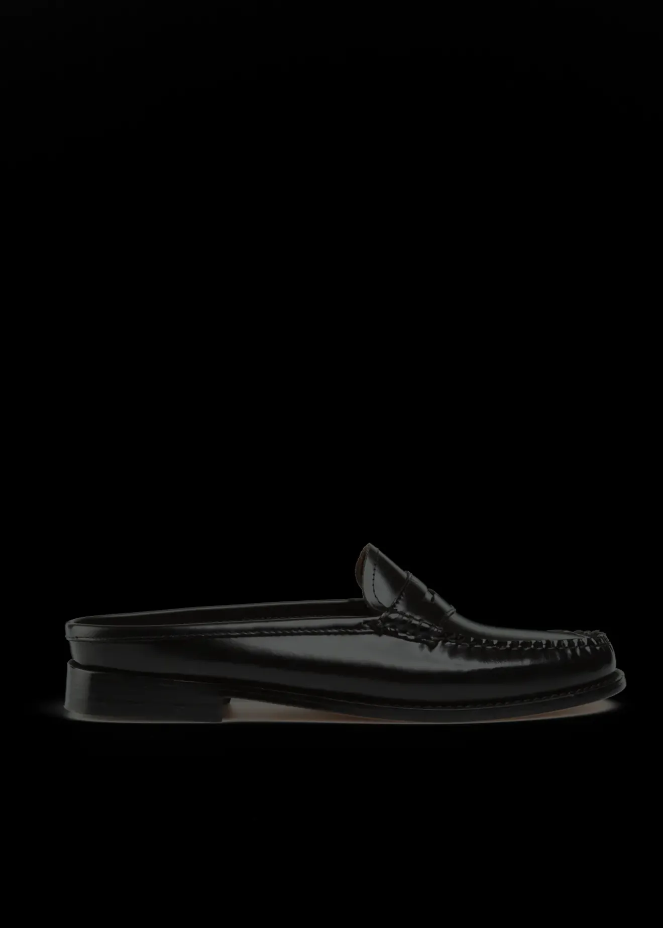 Vanilia Leren Loafers Zwart New