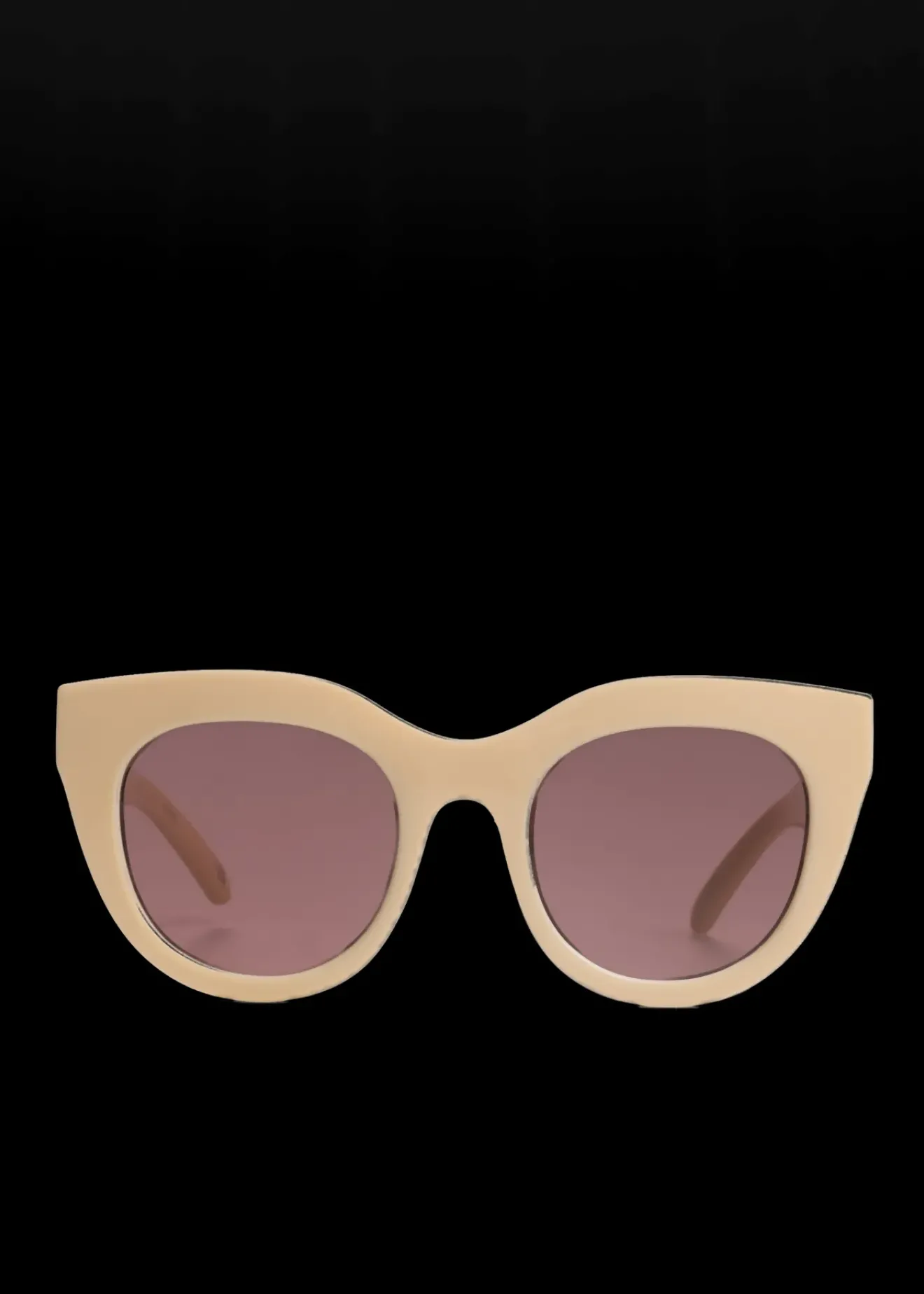 Vanilia Le Specs Zonnebril Airheart Ivory W/Smokey Brown Mono New
