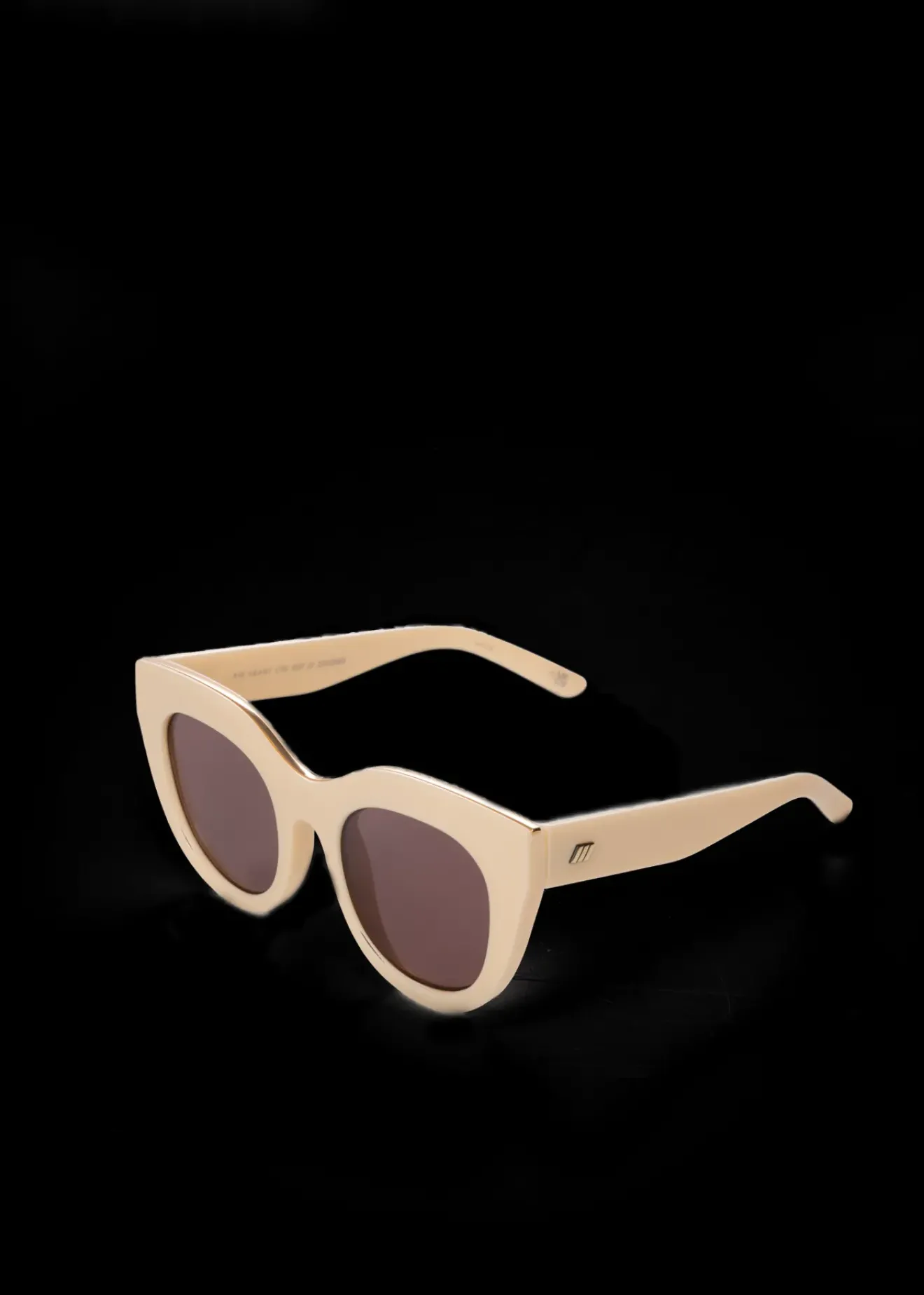 Vanilia Le Specs Zonnebril Airheart Ivory W/Smokey Brown Mono New