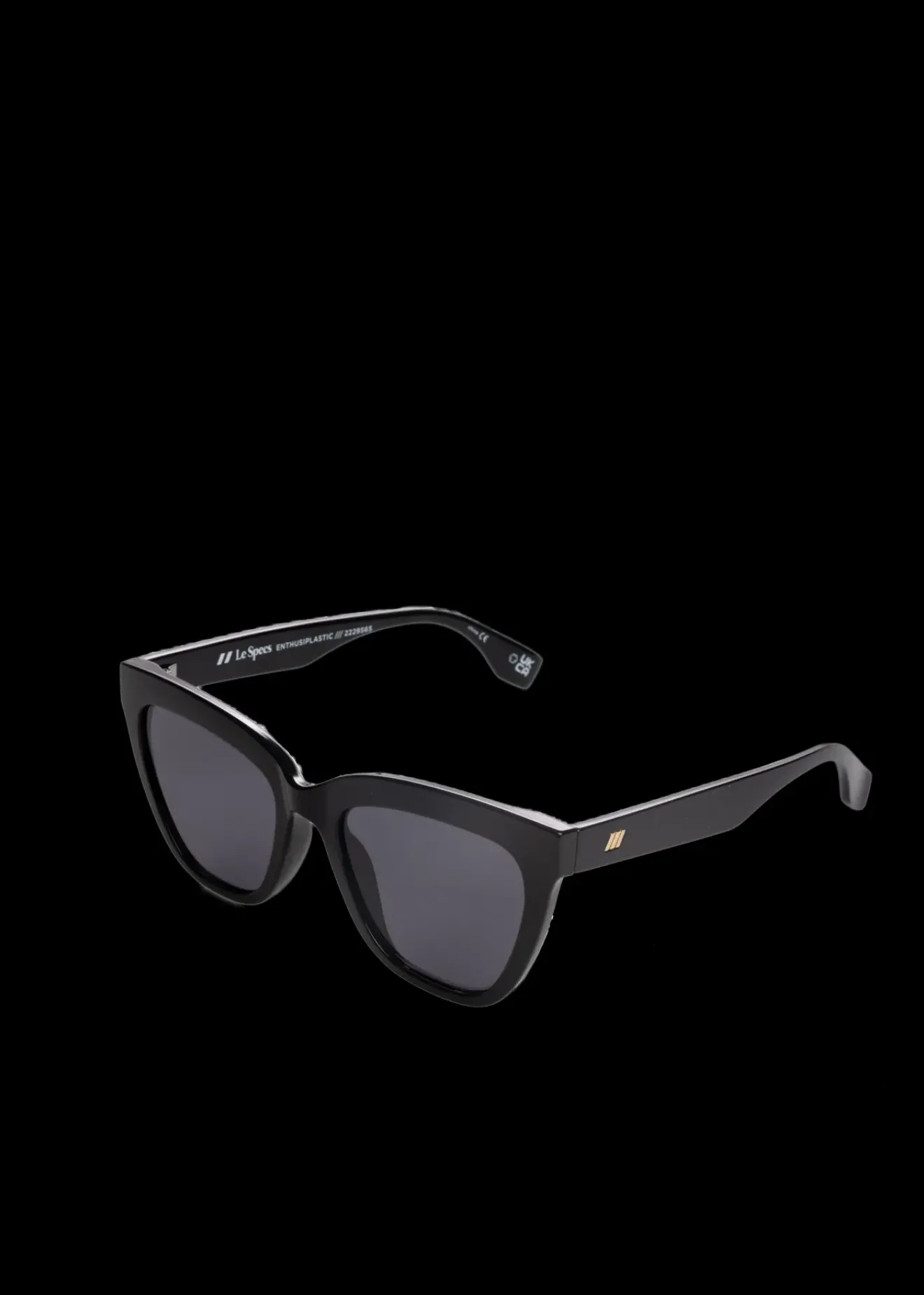 Vanilia Le Specs Zonnebril Le Sustain Black W / Green Mono Best