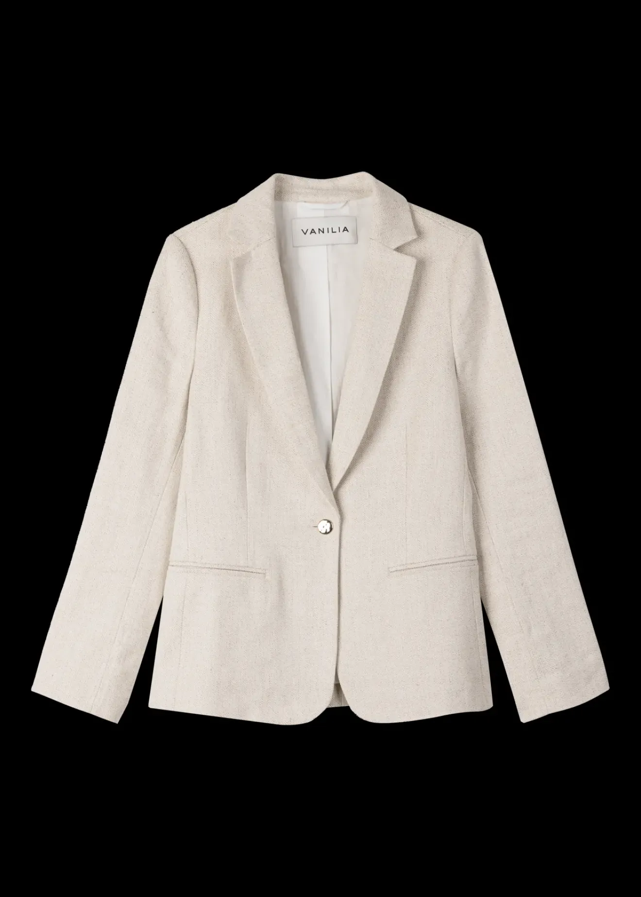 Vanilia Linnen Colbert Natural Linnen Fashion