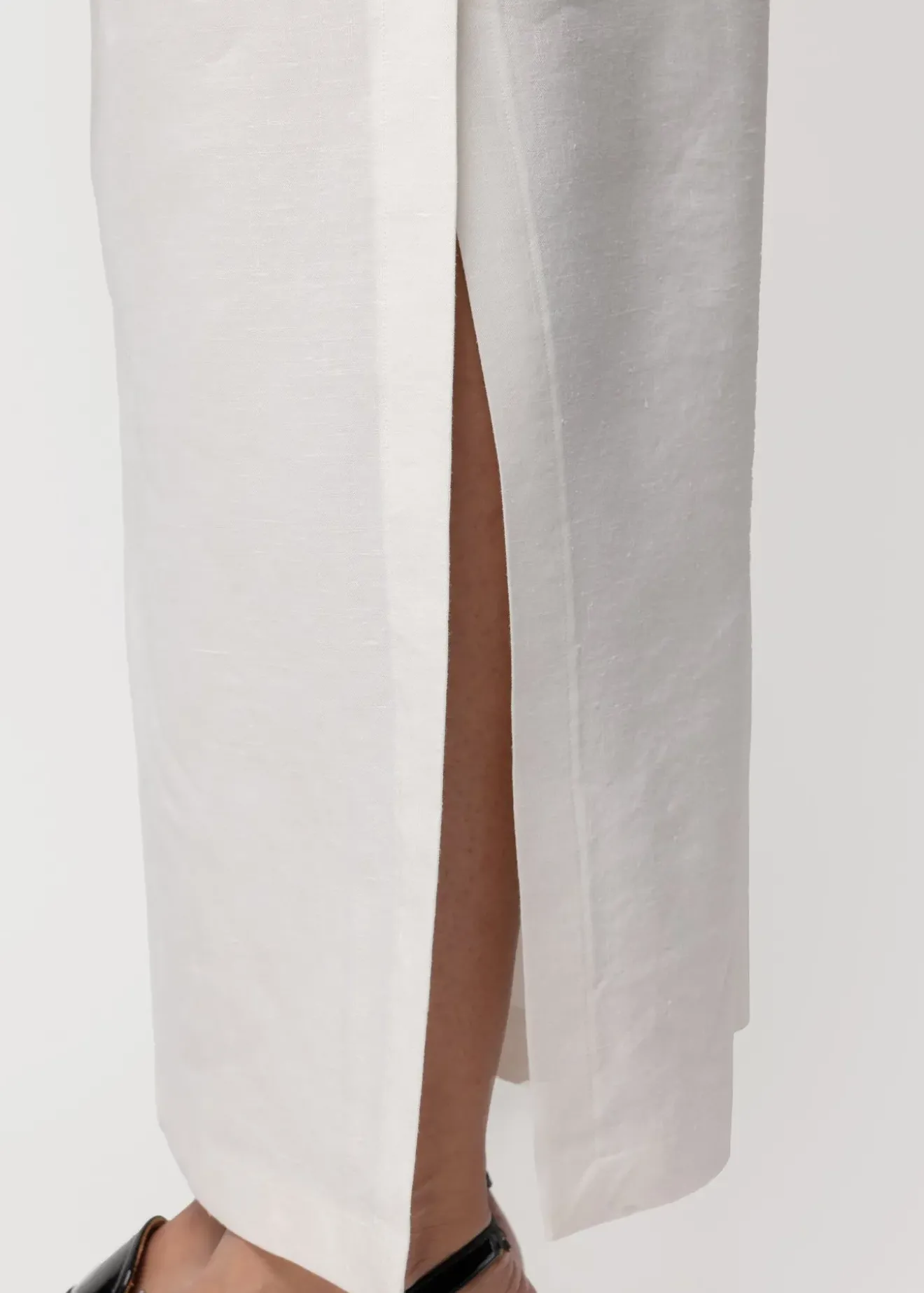 Vanilia Linnen Maxi Rok Ecru Online