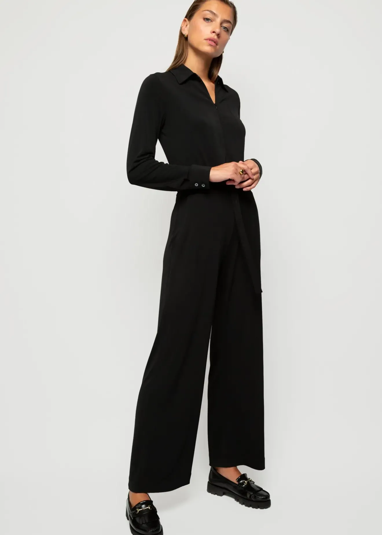 Vanilia Long Sleeve Jumpsuit Zwart Online