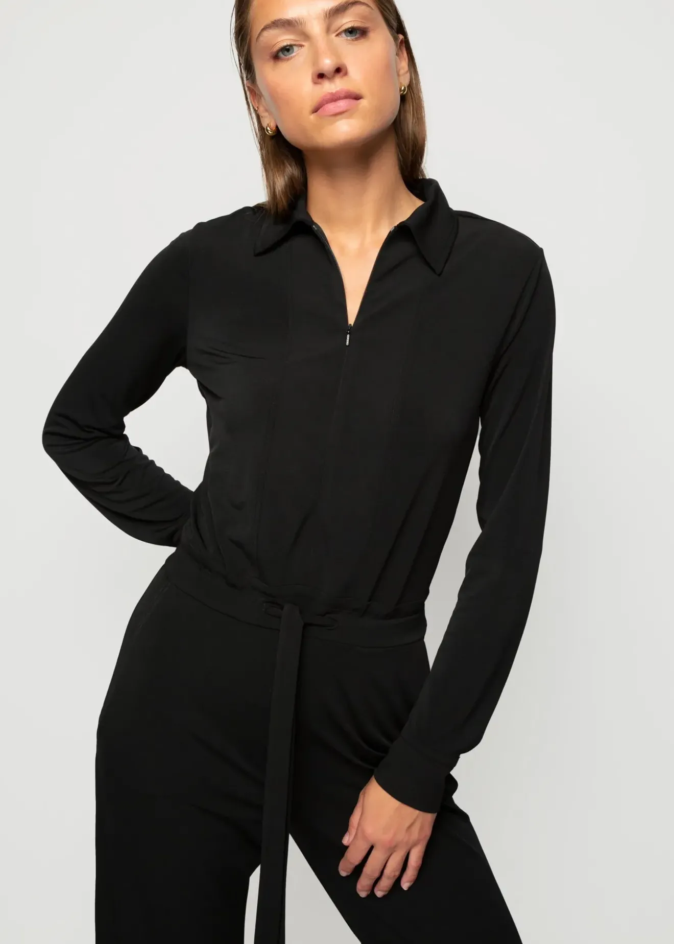 Vanilia Long Sleeve Jumpsuit Zwart Online