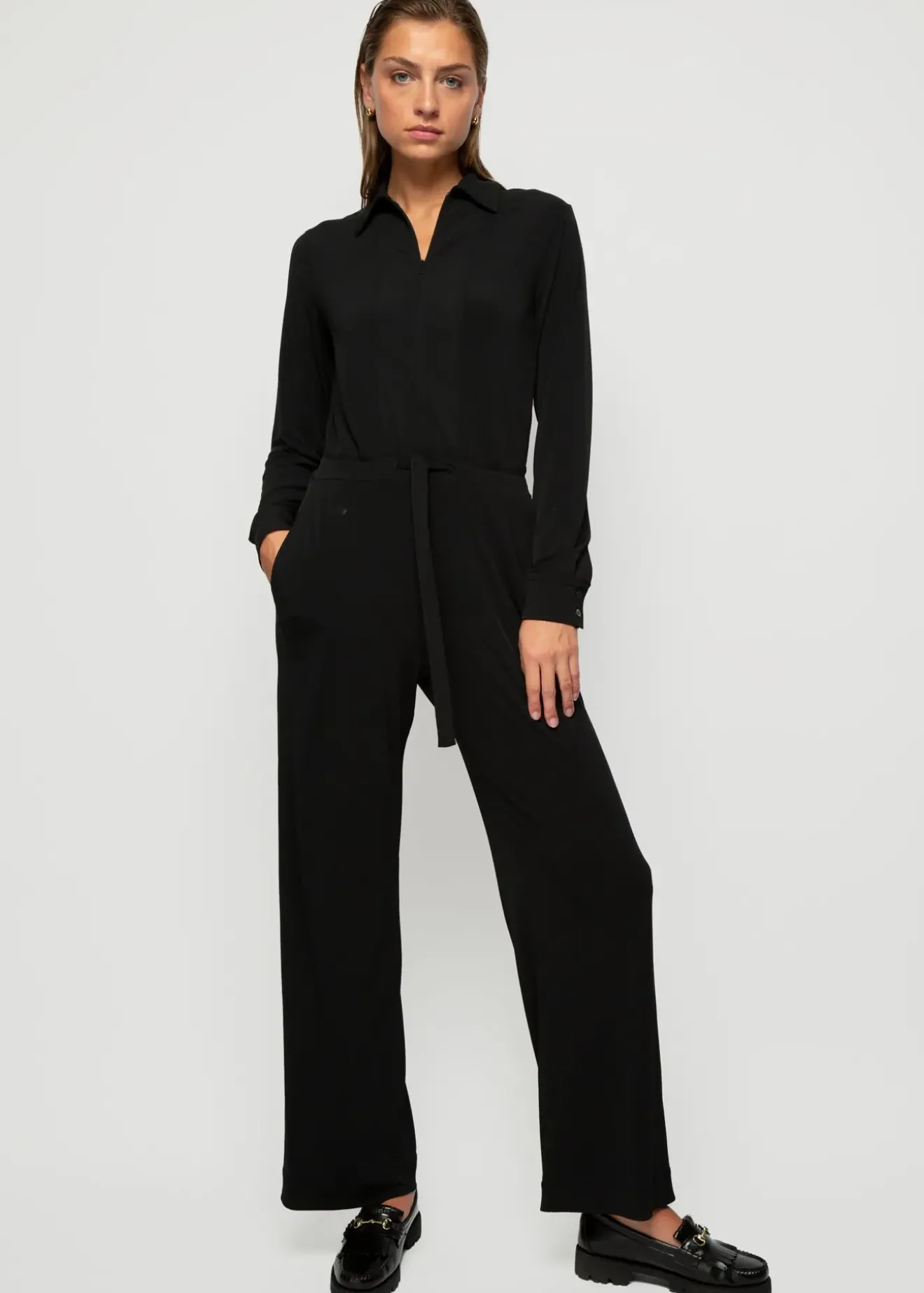 Vanilia Long Sleeve Jumpsuit Zwart Online