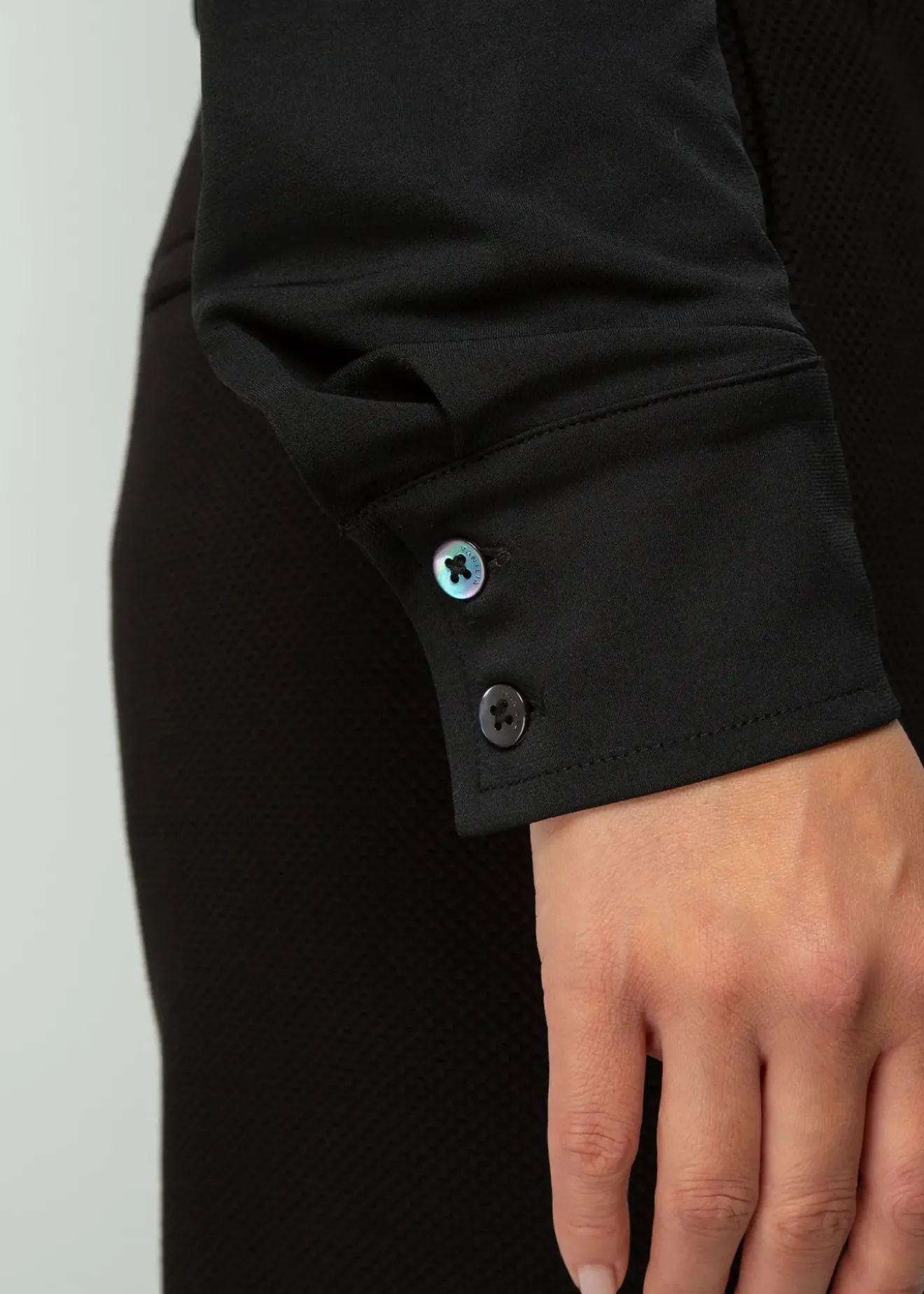 Vanilia Long Sleeve Polo Zwart Online