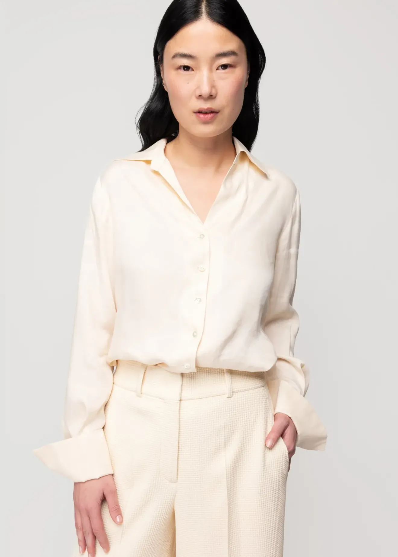 Vanilia Lyocell Blouse Birch Hot
