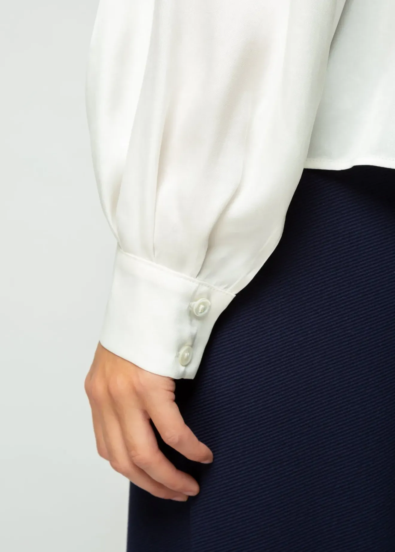 Vanilia Lyocell Blouse Ecru Outlet
