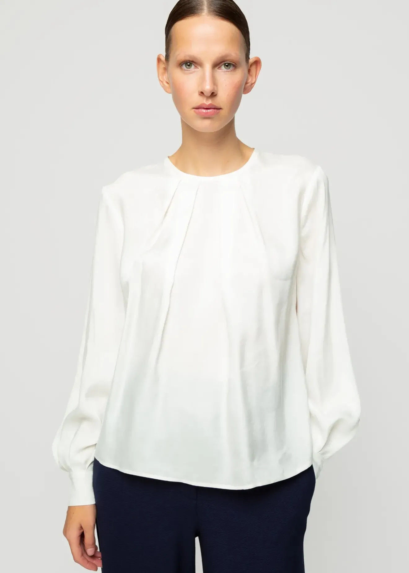 Vanilia Lyocell Blouse Ecru Outlet