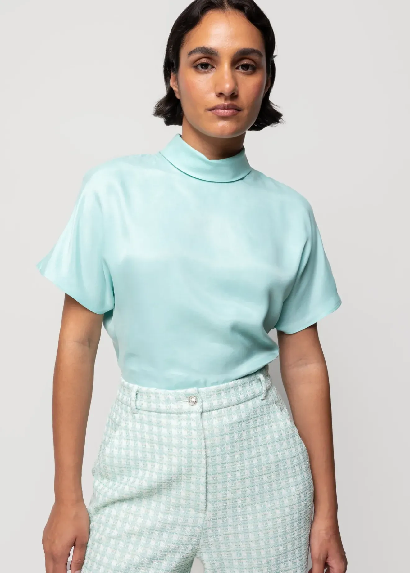 Vanilia Lyocell Top Aquamarine Clearance