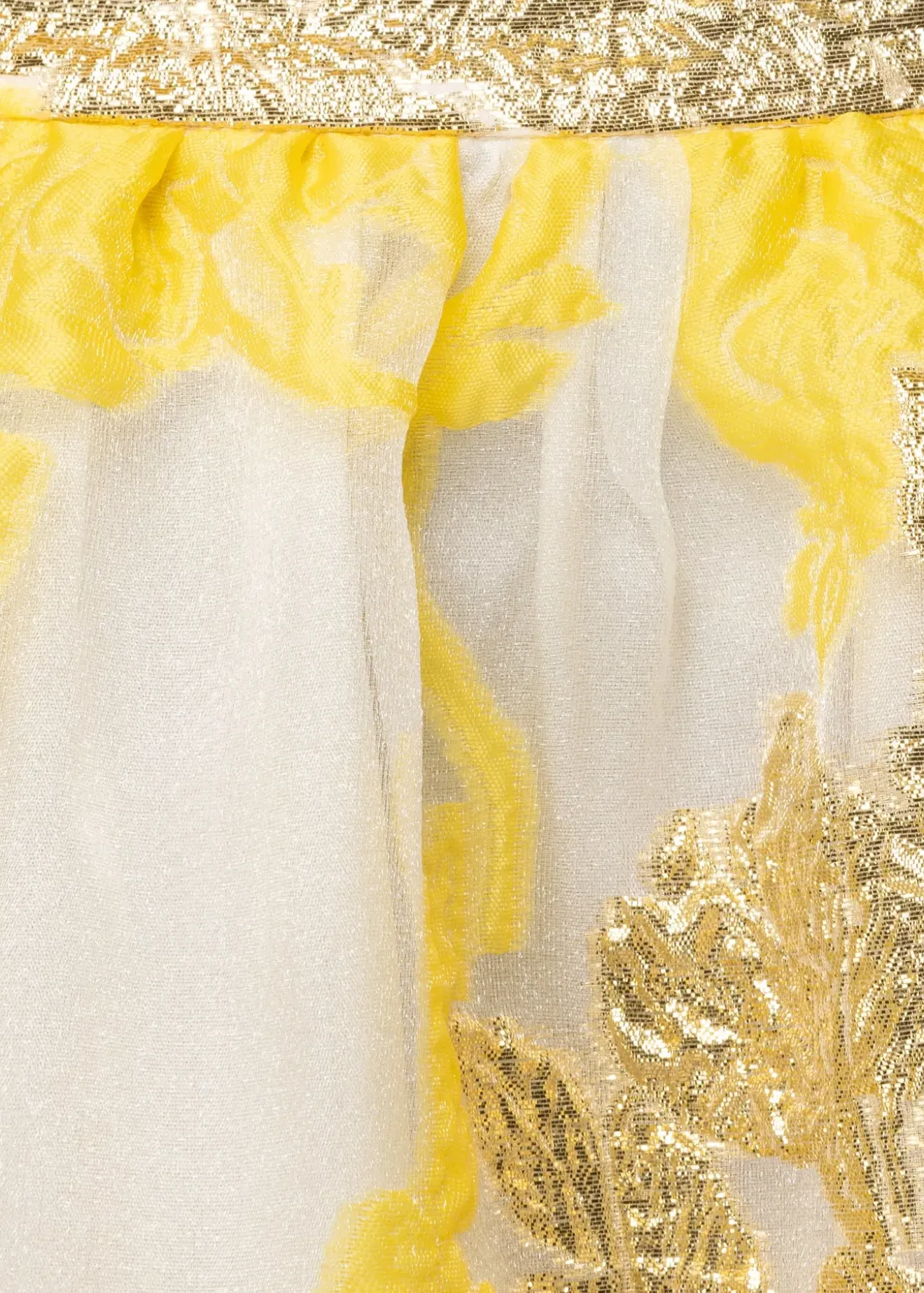 Vanilia Organza Midi Rok Gold / Yellow / Ecru Sale