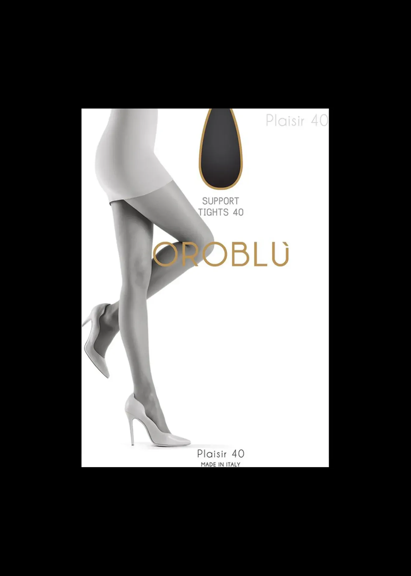 Vanilia Oroblu Support Panty 40 Denier Zwart Clearance